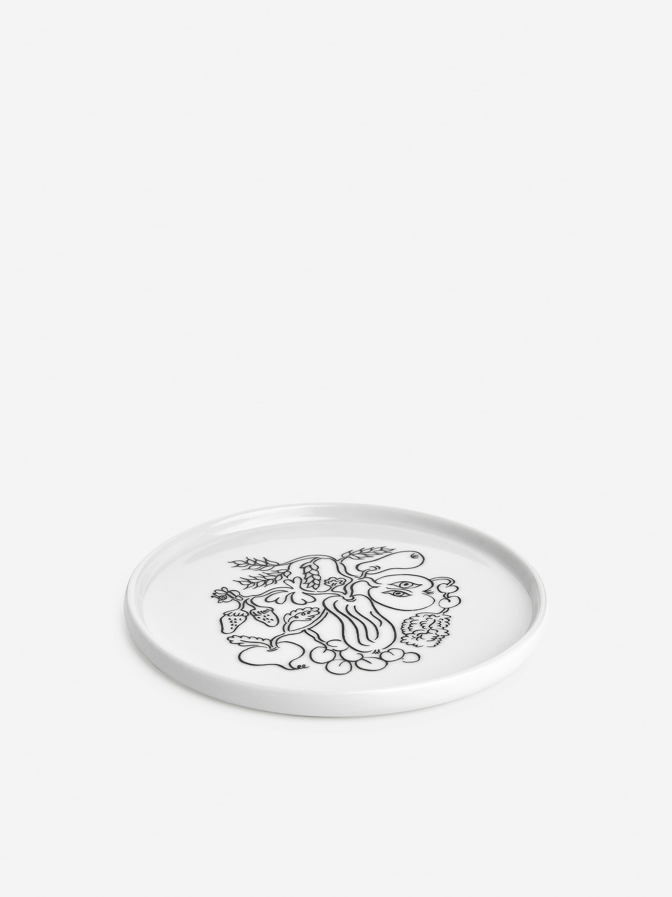 Visualizza immagine più grande: Piatto ARKET CAFÉ - Bianco/Nero | H&M IT 2