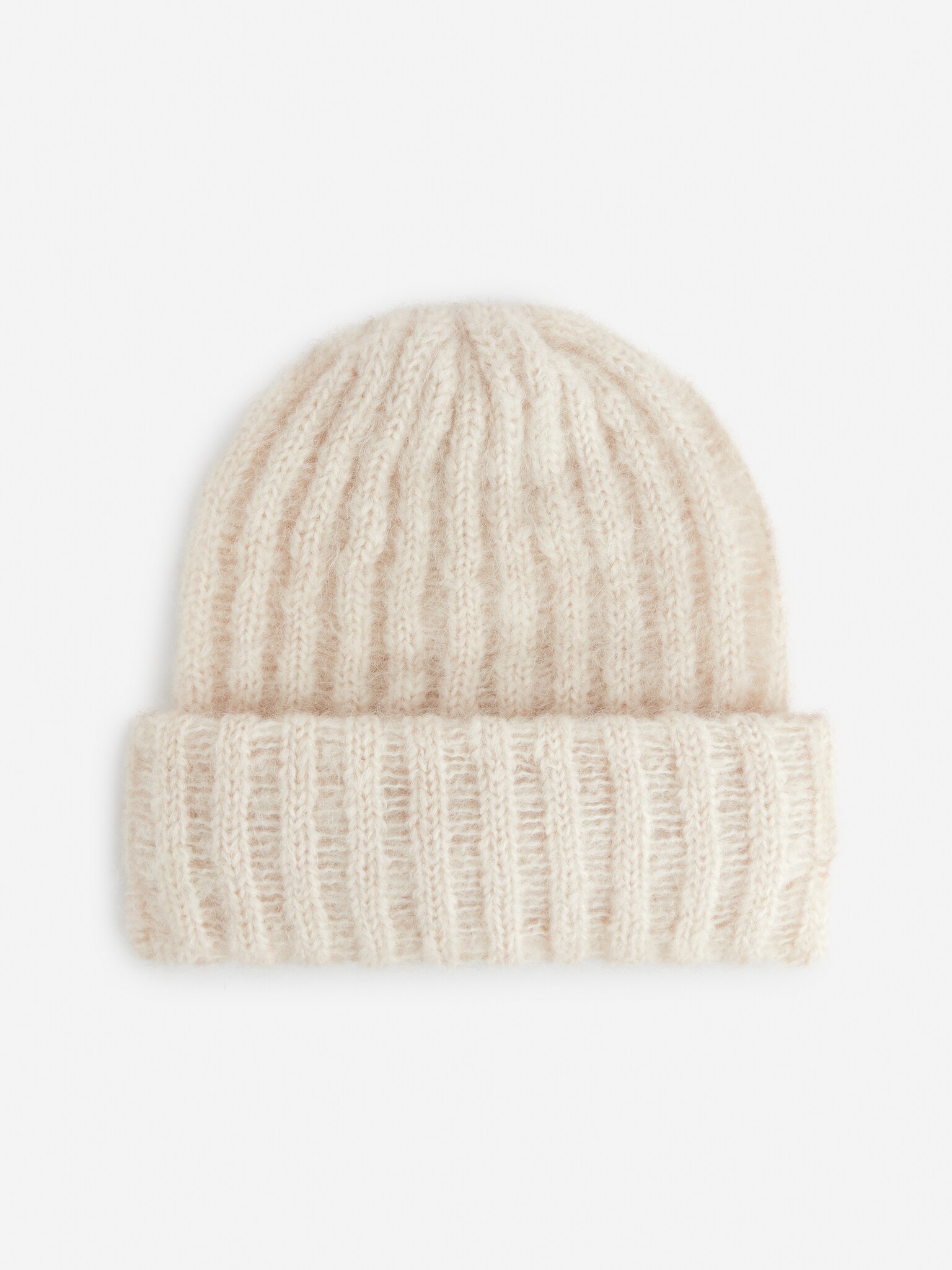 Wool-Mohair Beanie - Off-White