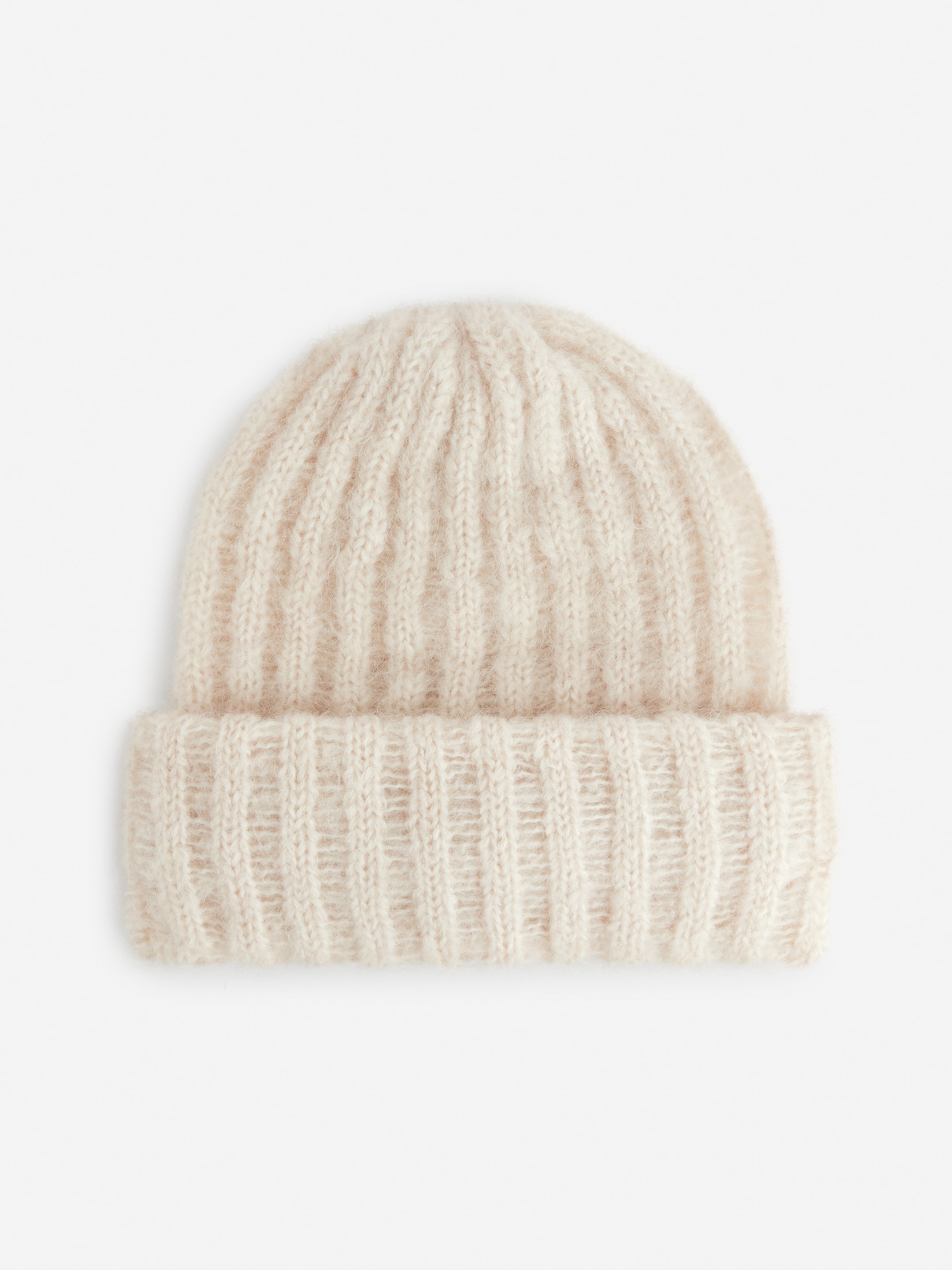 Grösseres Bild ansehen: Beanie aus Wolle und Mohair - Cremeweiß - DAMEN | H&M CH 1