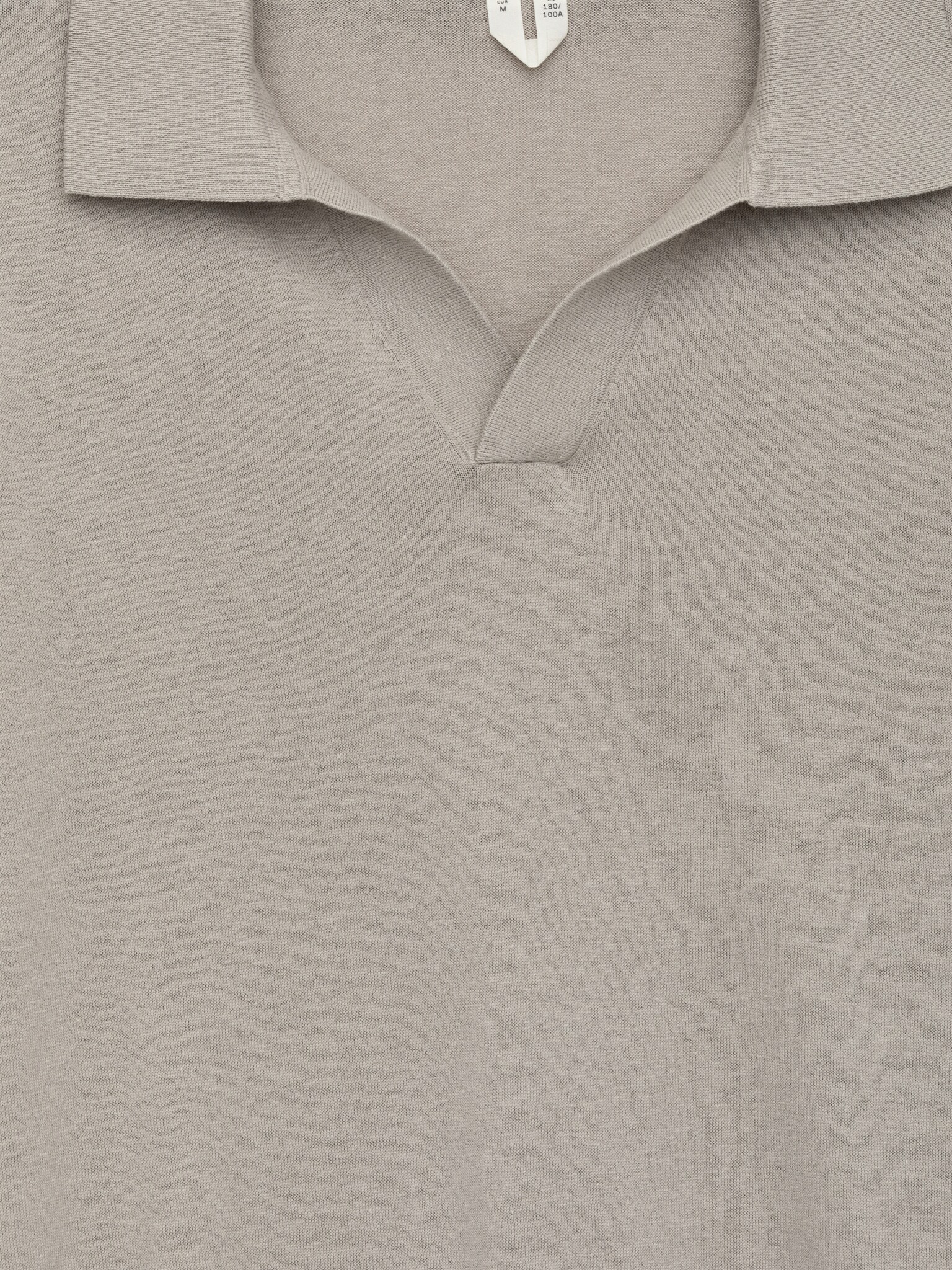 Polo en lin et coton - Taupe clair/Bleu foncé/Taupe/Bleu foncé/Bordeaux/Vert kaki/Bleu foncé - 2