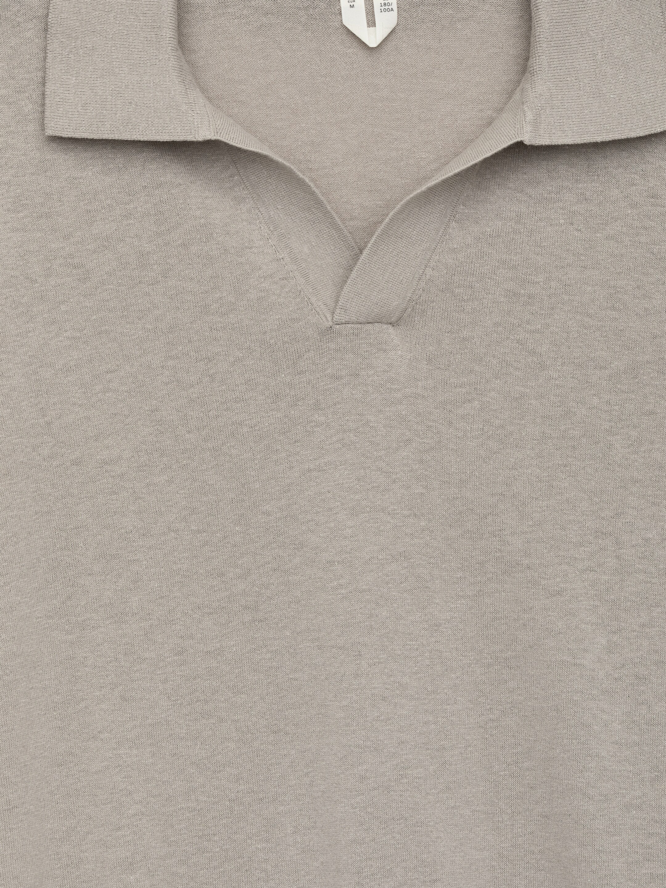 Ingrandisci l'immagine: Cotton Linen Polo Shirt - Light Mole - UOMO | H&M CH 2