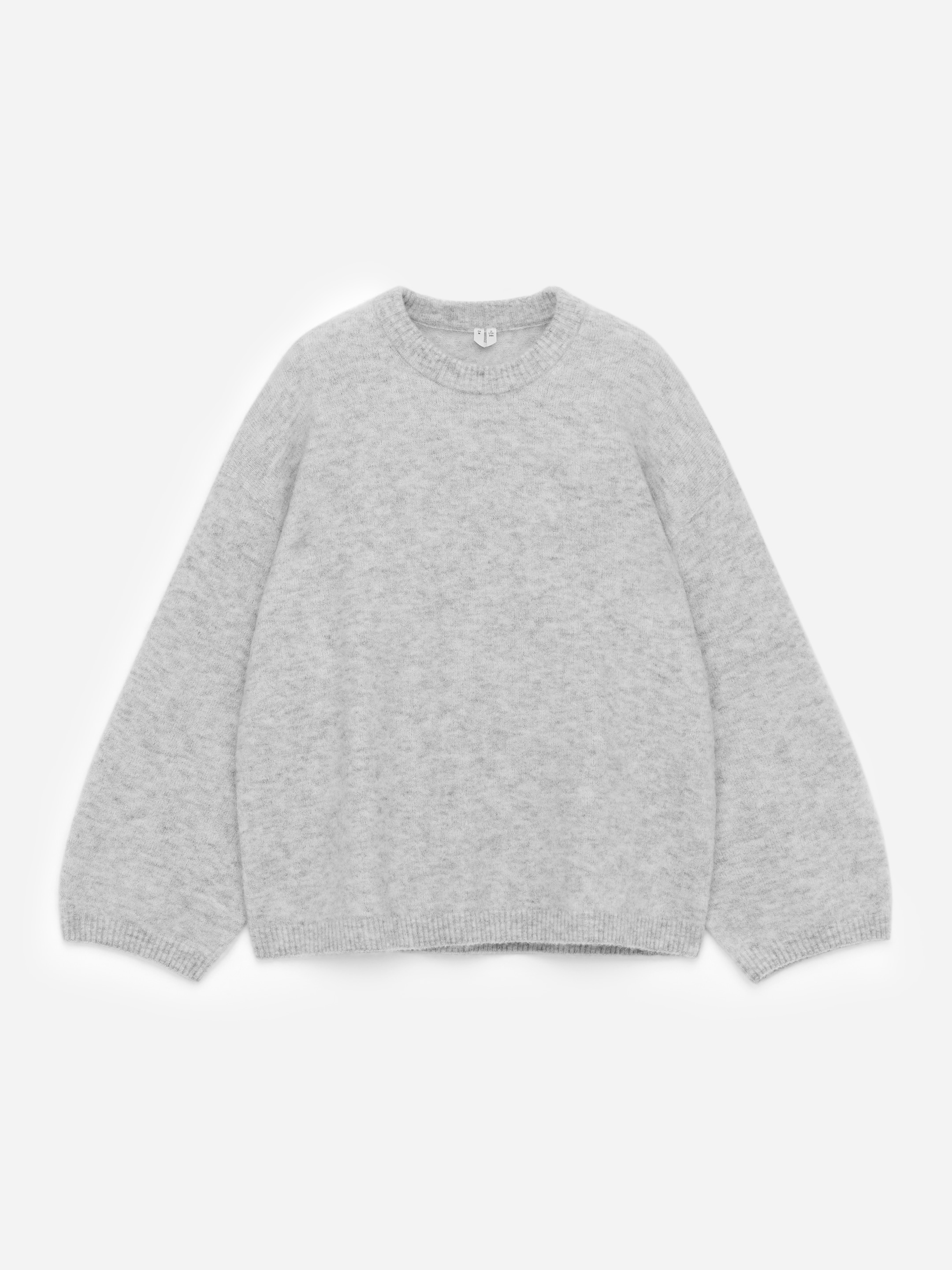 Alpaca-Wool Blend Jumper-#B4B4B4-17511