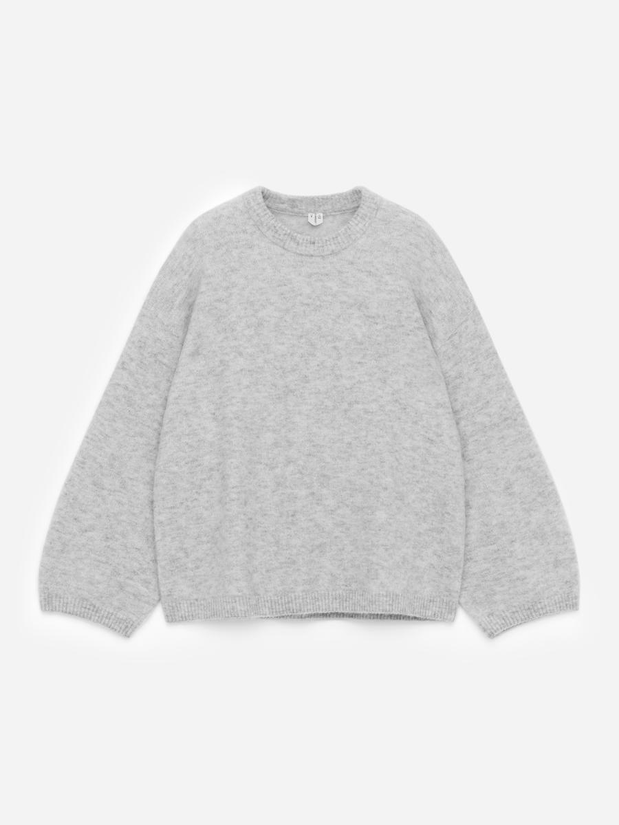 ARKET Women's  Alpaca-Wool Blend Jumper Grey,  size XS