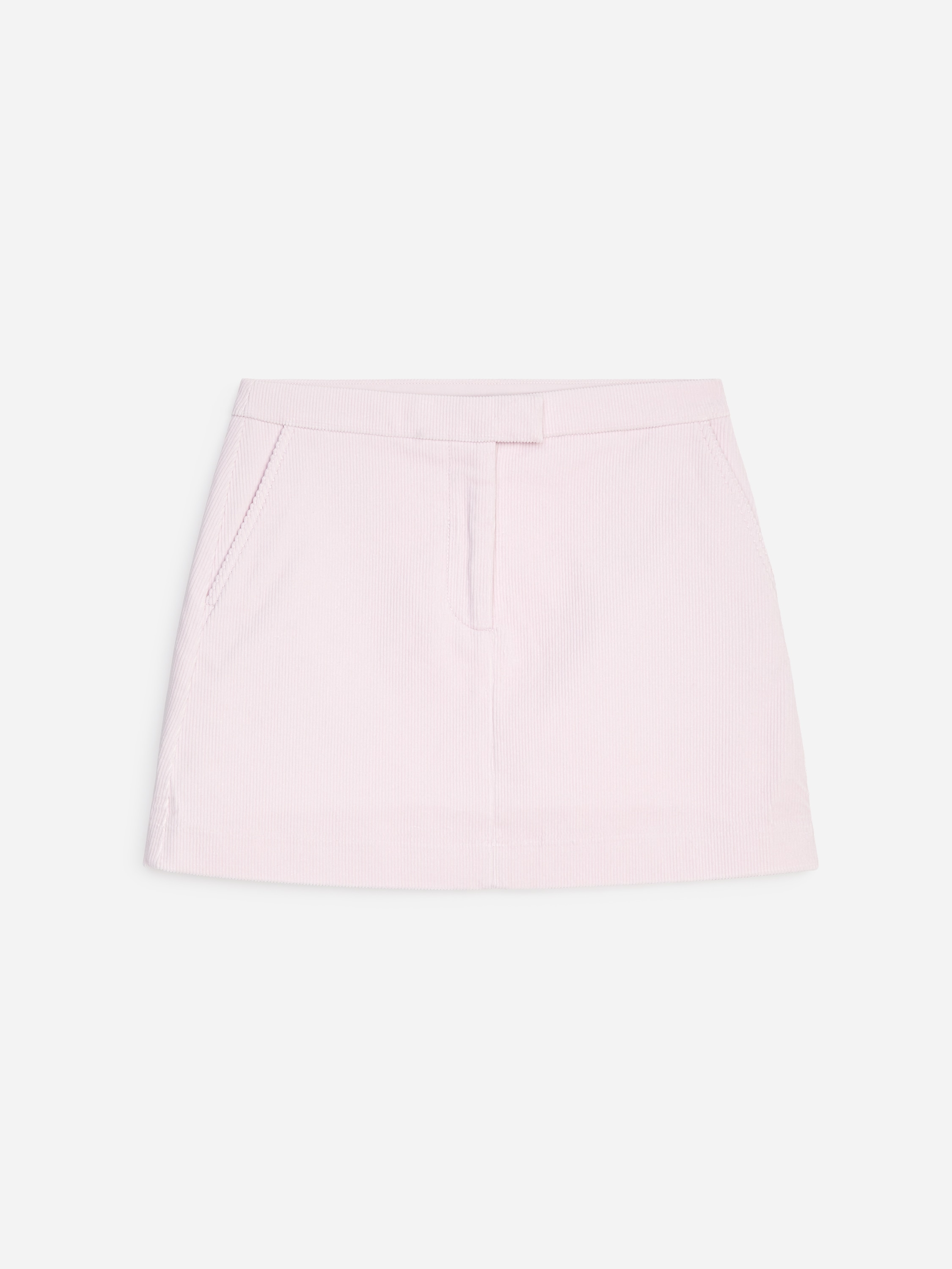 Minigonna in velluto a coste - Rosa