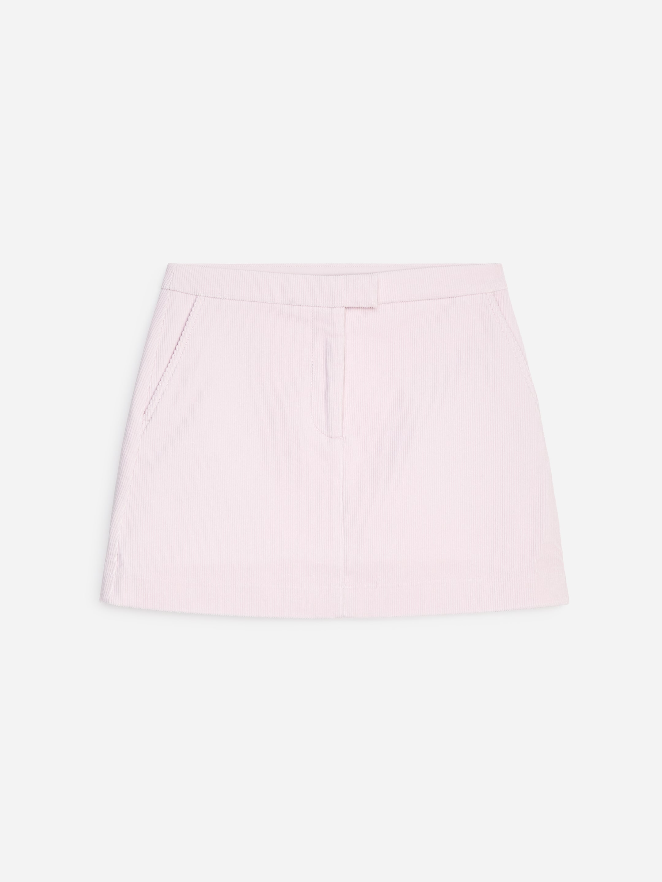 Corduroy Mini Skirt - Pink - Regular fit - Women - StillMedia/DescriptiveStillLife - 1