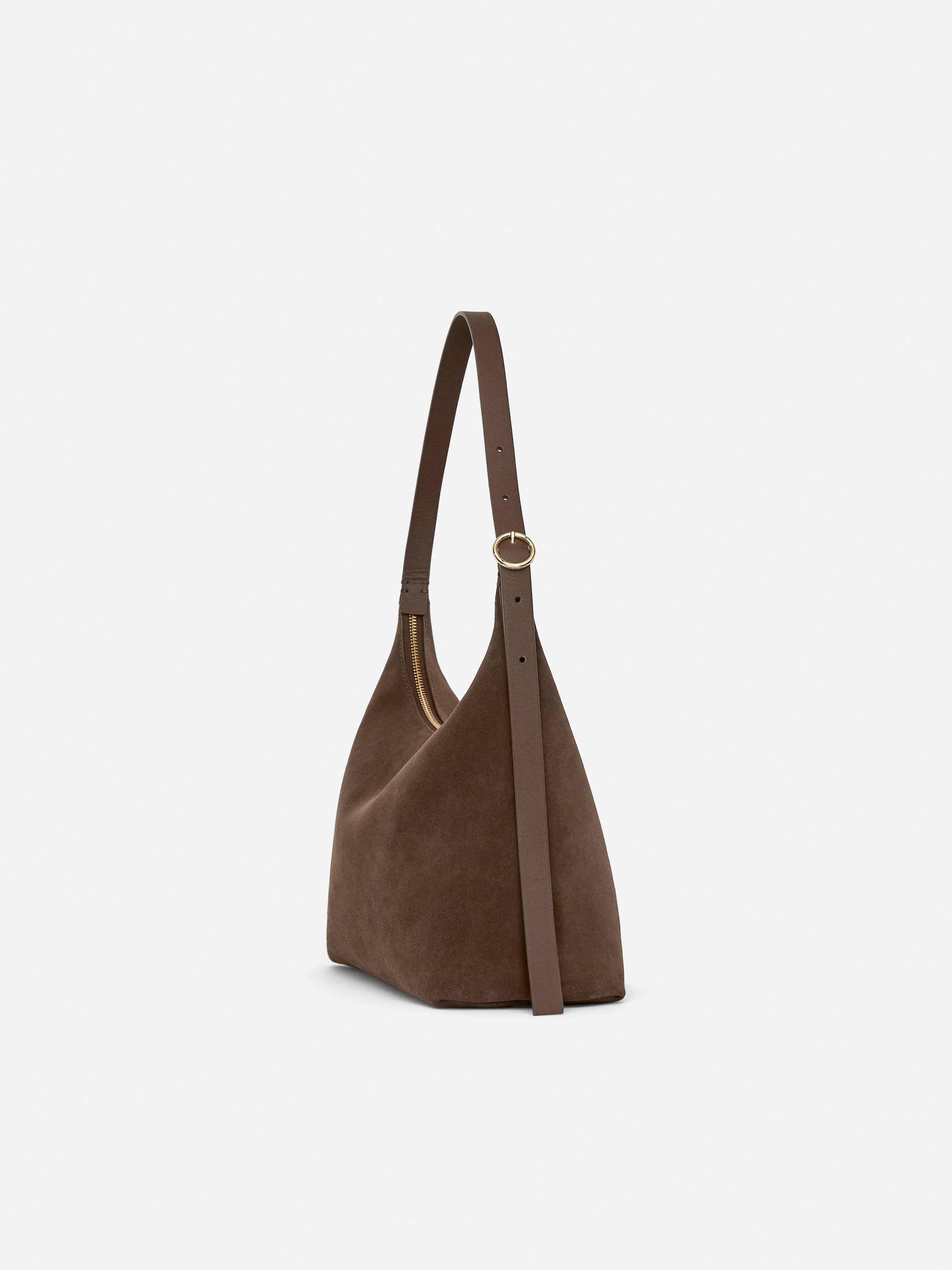 Sac à bandoulière en cuir suédé - Marron - Femme - StillMedia/DescriptiveDetail - 1