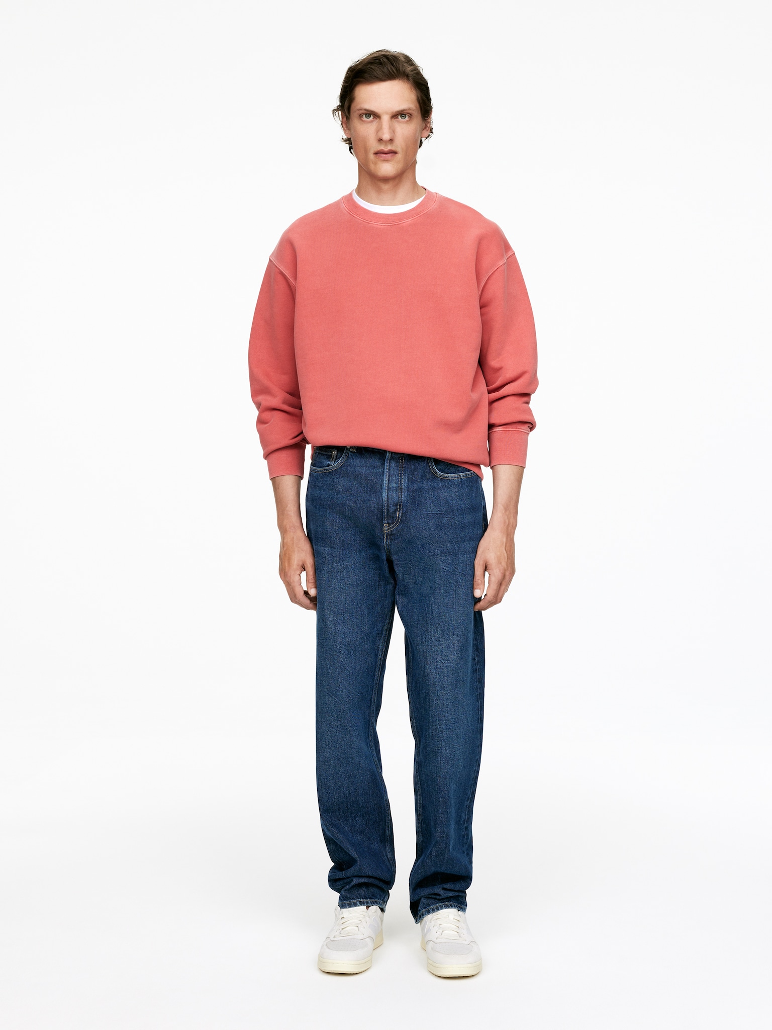 OCEAN Loose Straight Jeans - Dark Blue/Blue/Black/Dark Blue/Mid Blue/Ecru/Blue