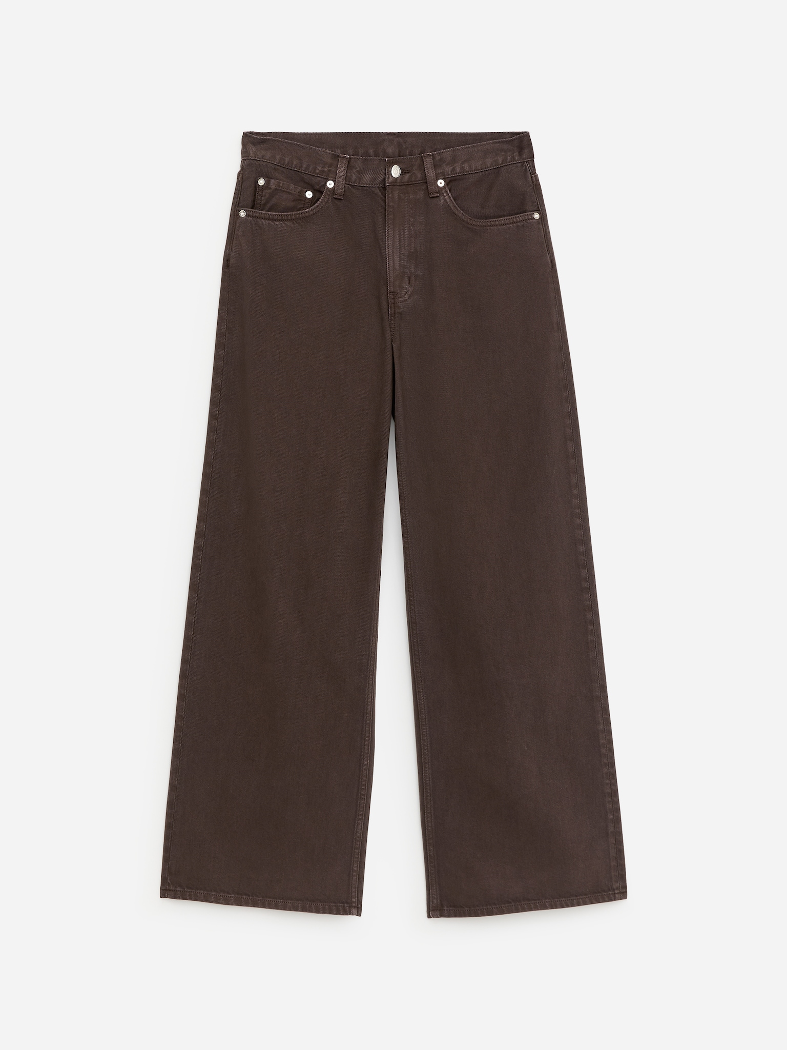 CLOUD Loose Wide Jeans - Dark Brown/Blue