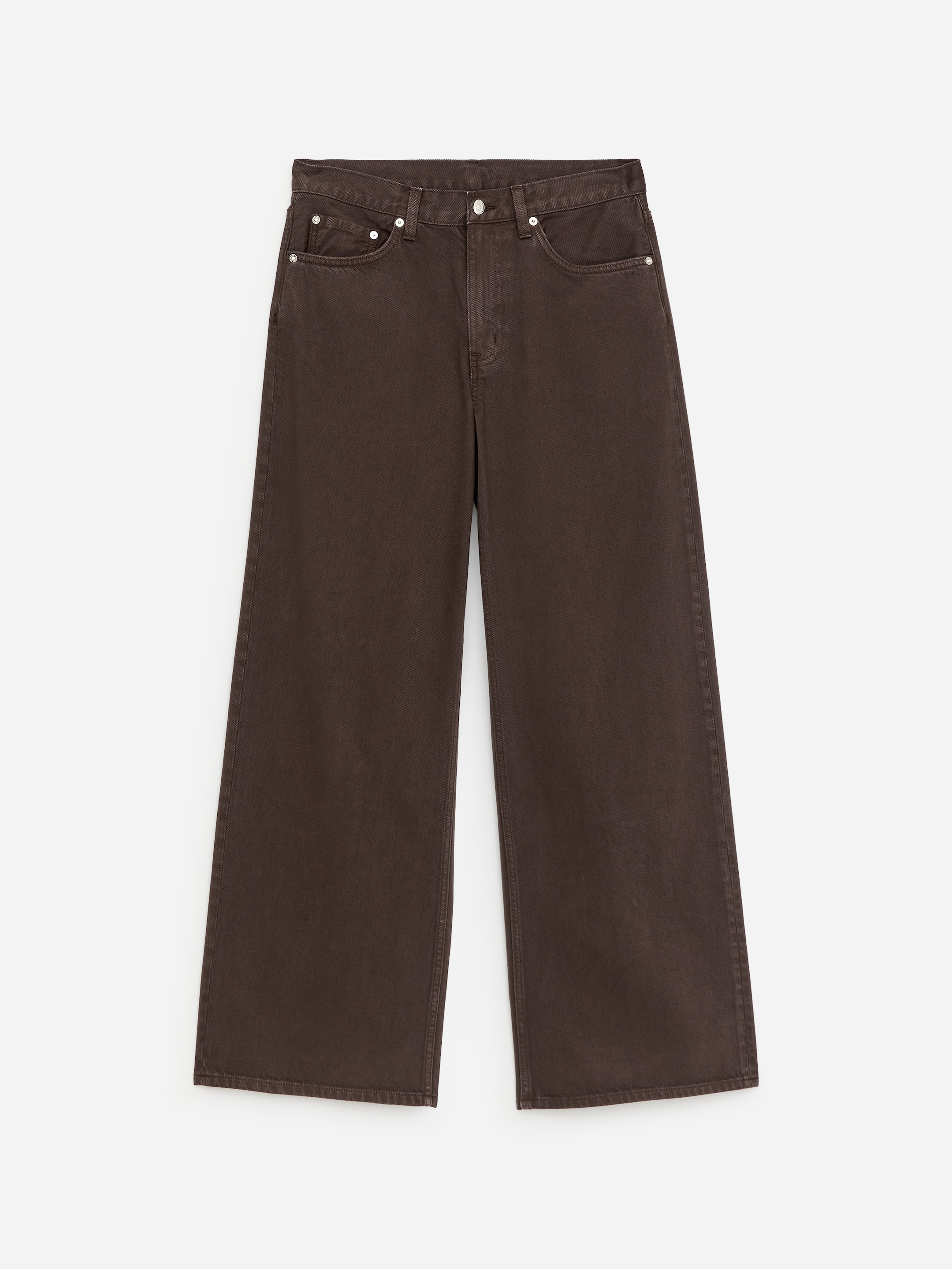 CLOUD Loose Wide Jeans-Brown-18066