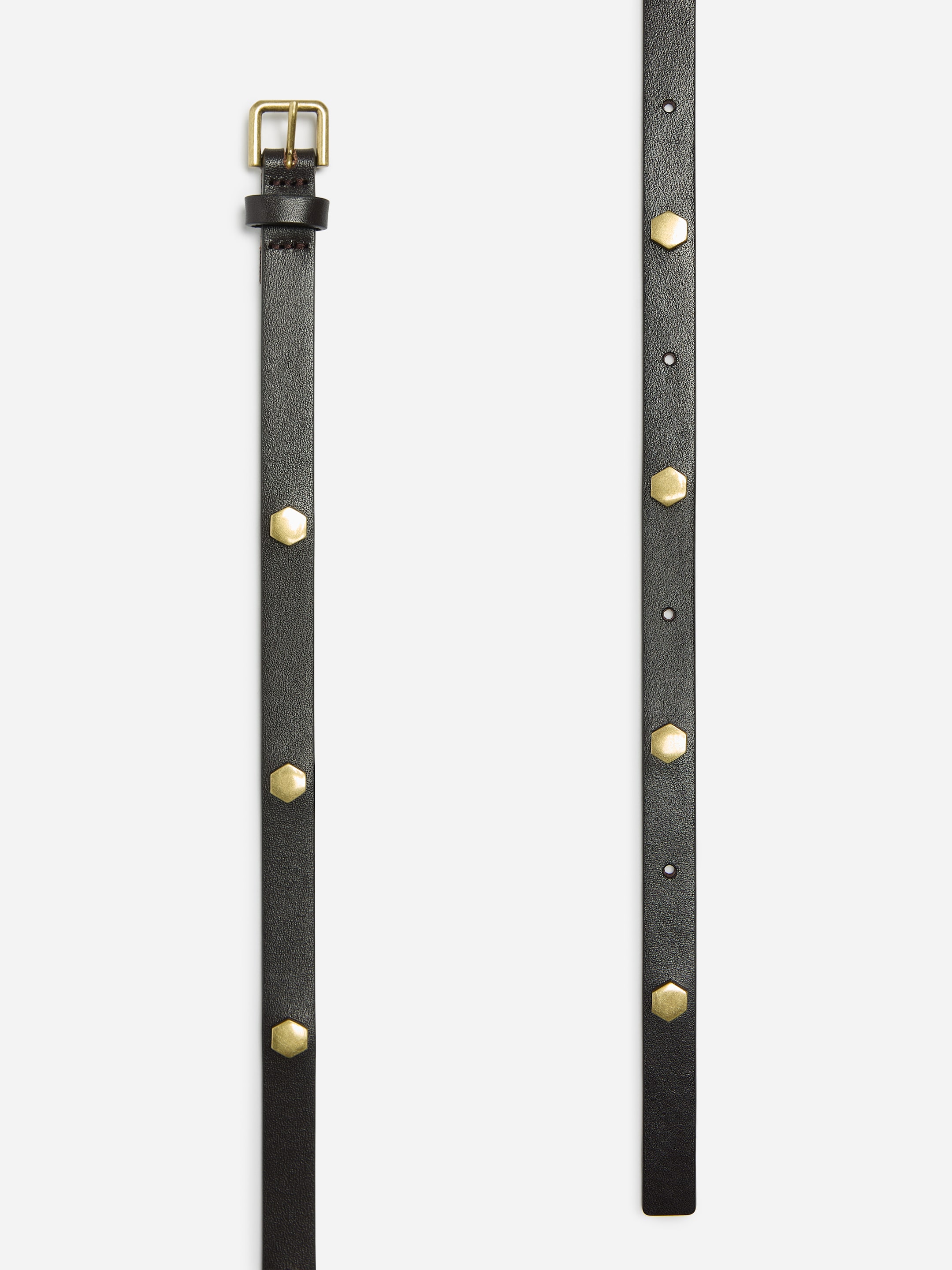 Cintura in pelle con borchie - Marrone - women - StillMedia/DescriptiveStillLife - 2