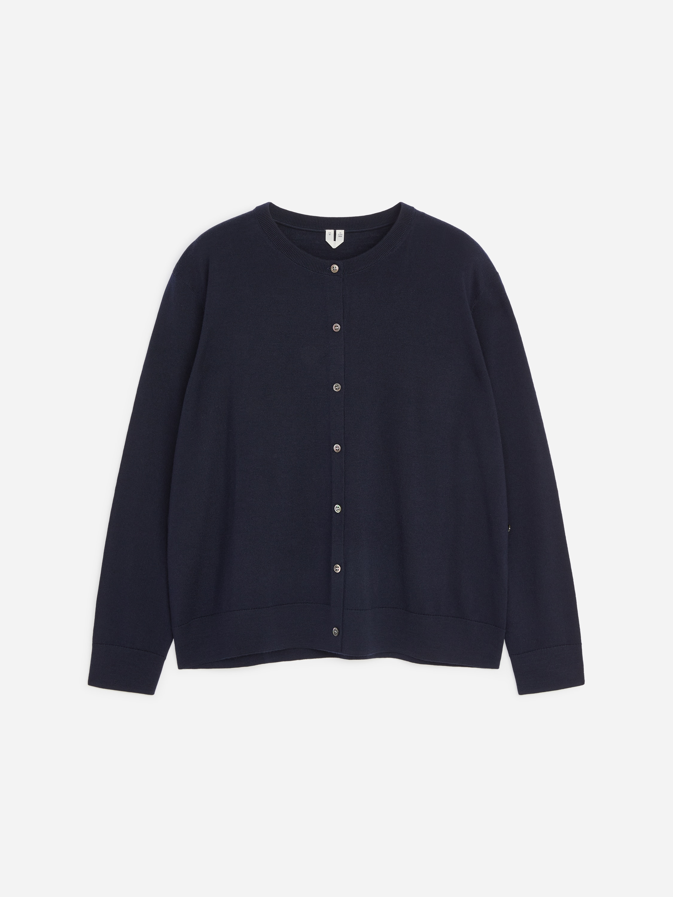 Strickjacke aus Merinowolle - Dunkelblau