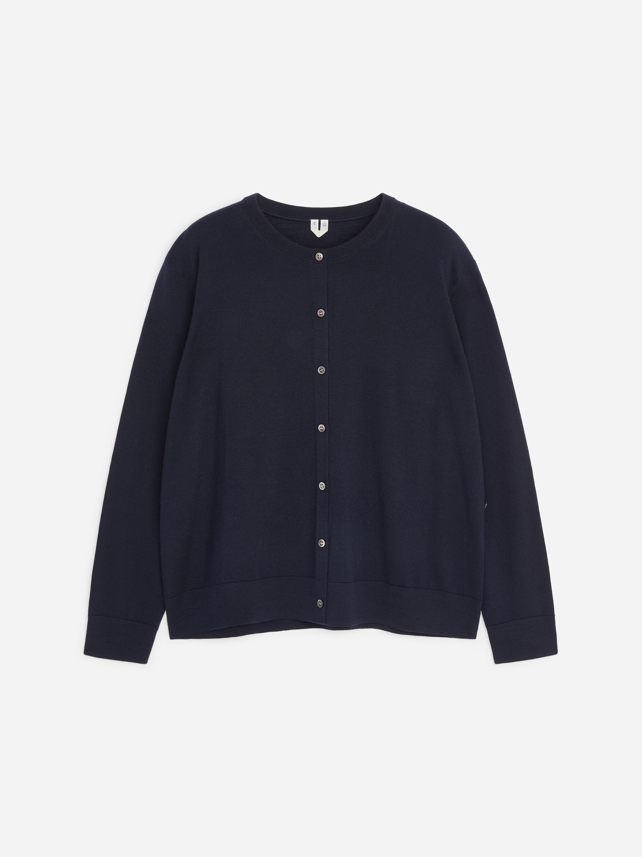 Cardigan in lana merino - Blu scuro - Regular fit - women - StillMedia/DescriptiveStillLife - 2