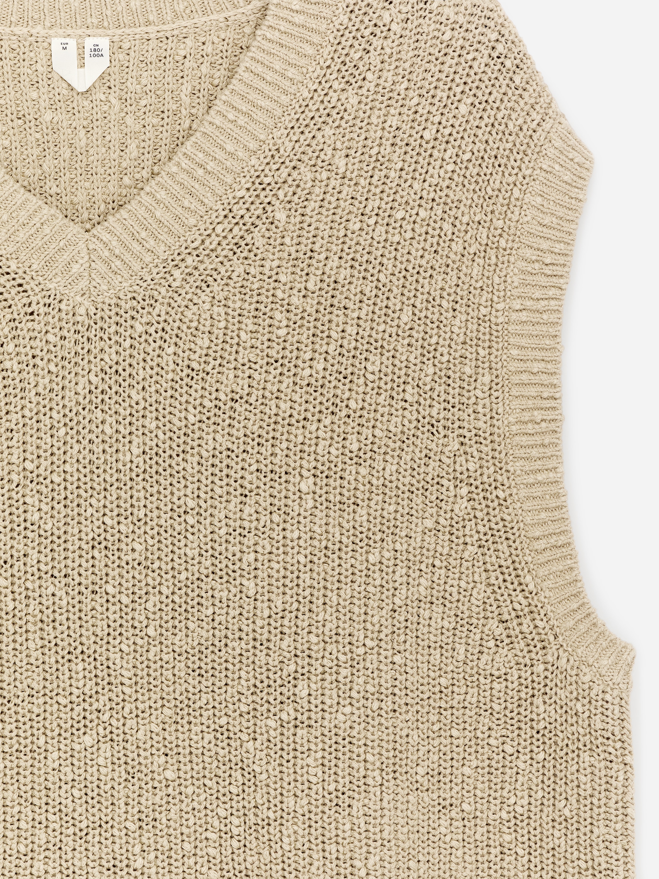 Cotton Linen Vest – Beige – ARKET NO