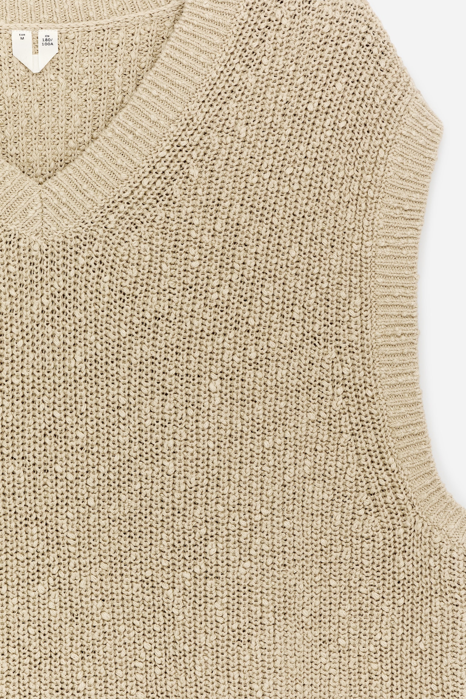 Slipover i bomull och linne - Beige - 7