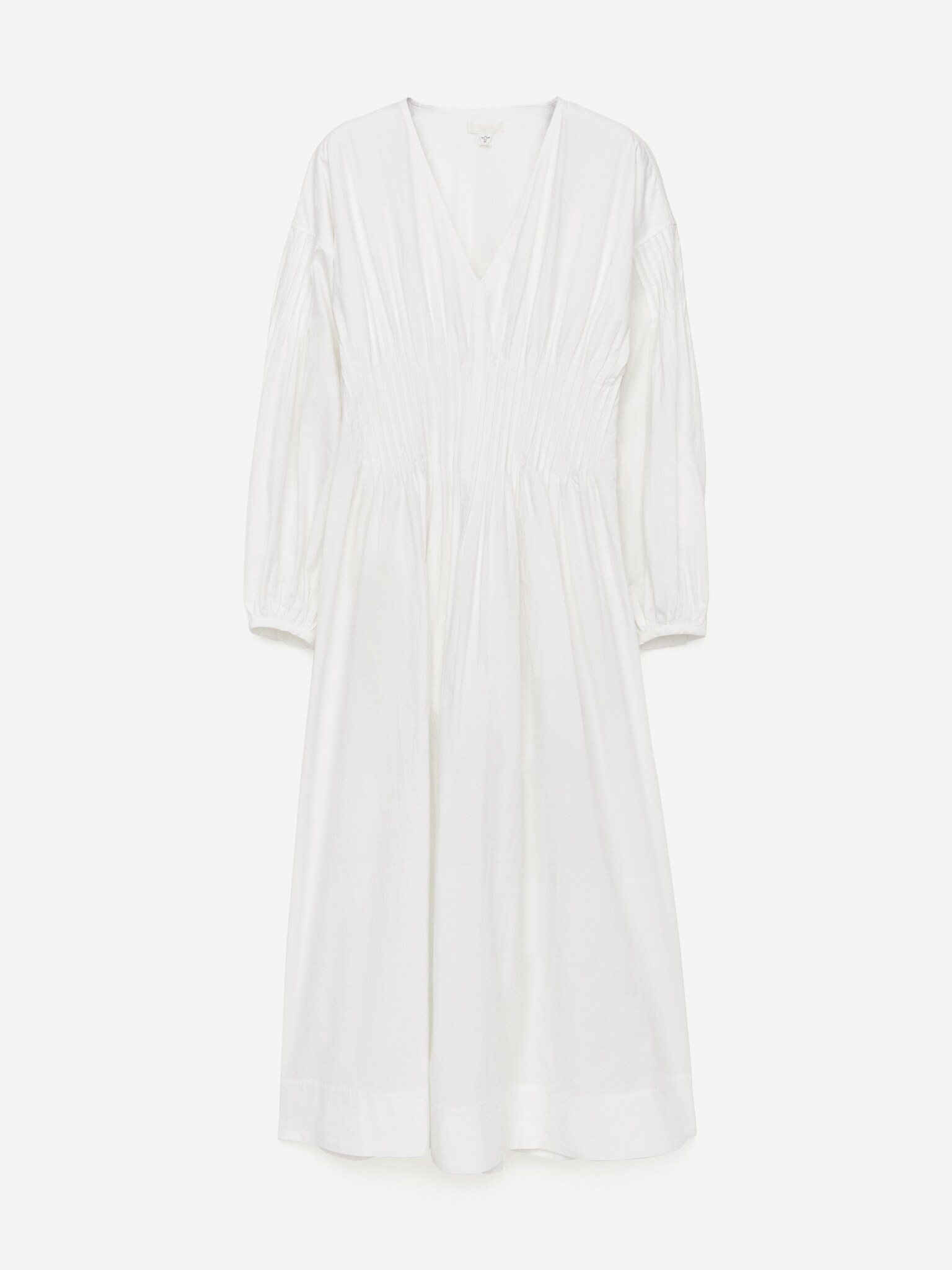 Abito con nervature - Bianco