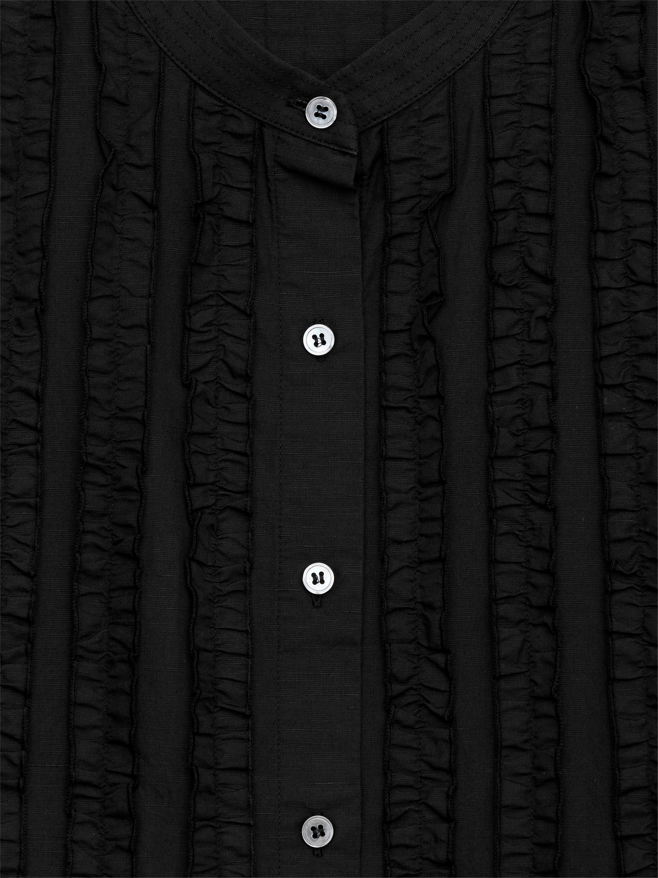 Oberteil mit Volants - Schwarz - Regular Fit - Women - StillMedia/DescriptiveDetail - 1