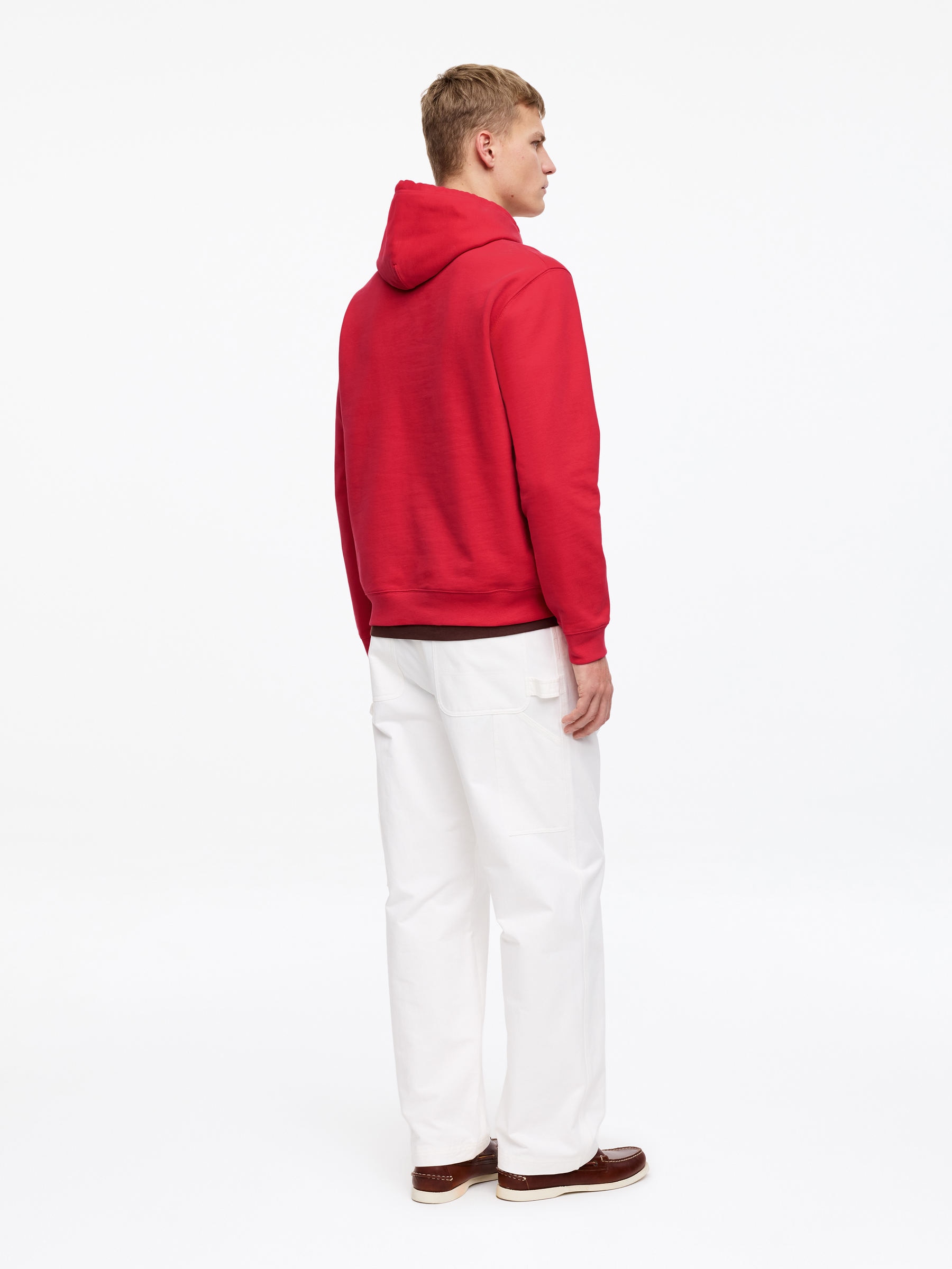 Hooded Sweatshirt - Red - Regular fit - Men - StillMedia/Lookbook - 4