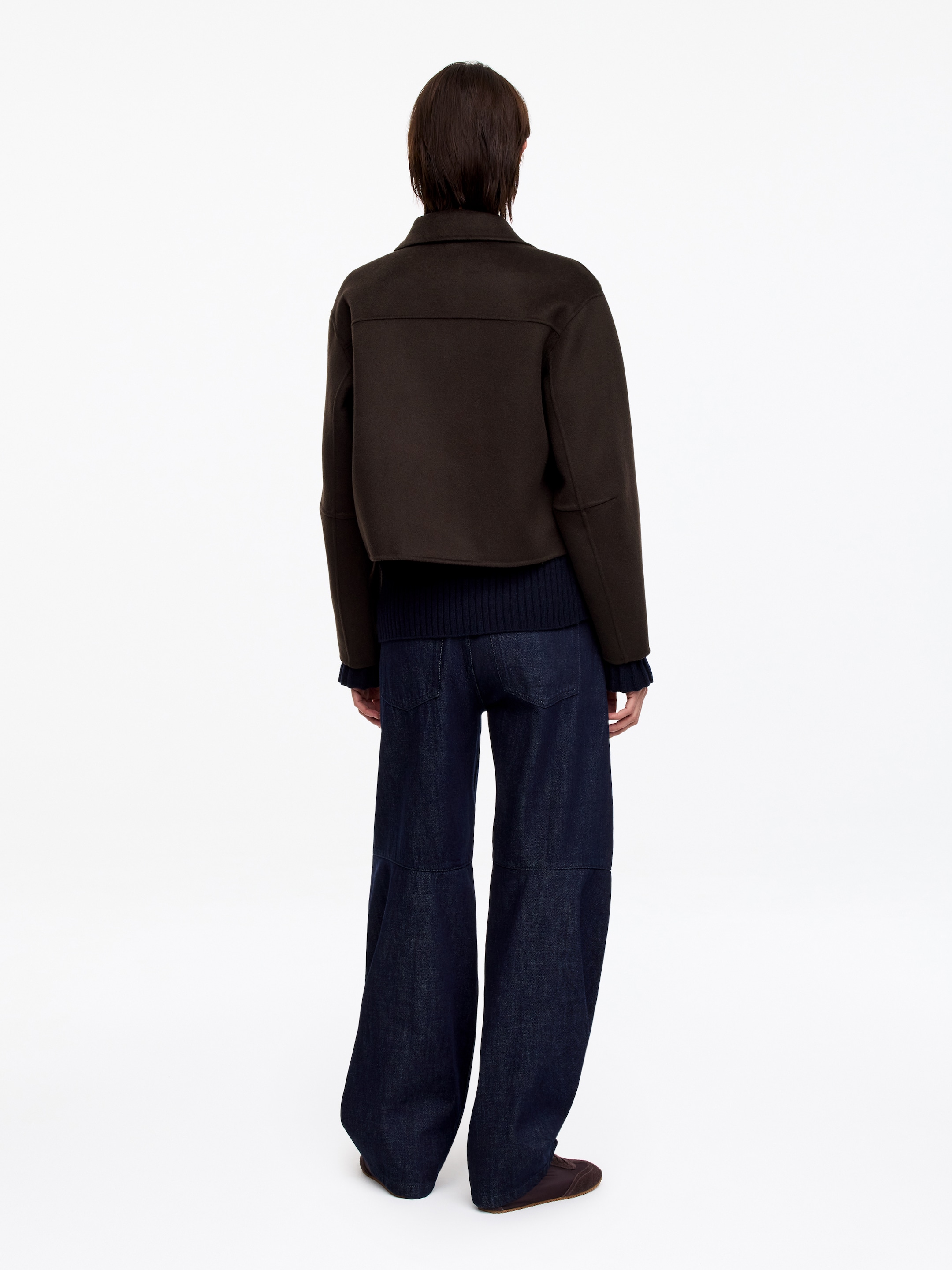 Doublé Wool-Blend Overshirt - Dark Brown - Regular fit - Women - StillMedia/Lookbook - 10