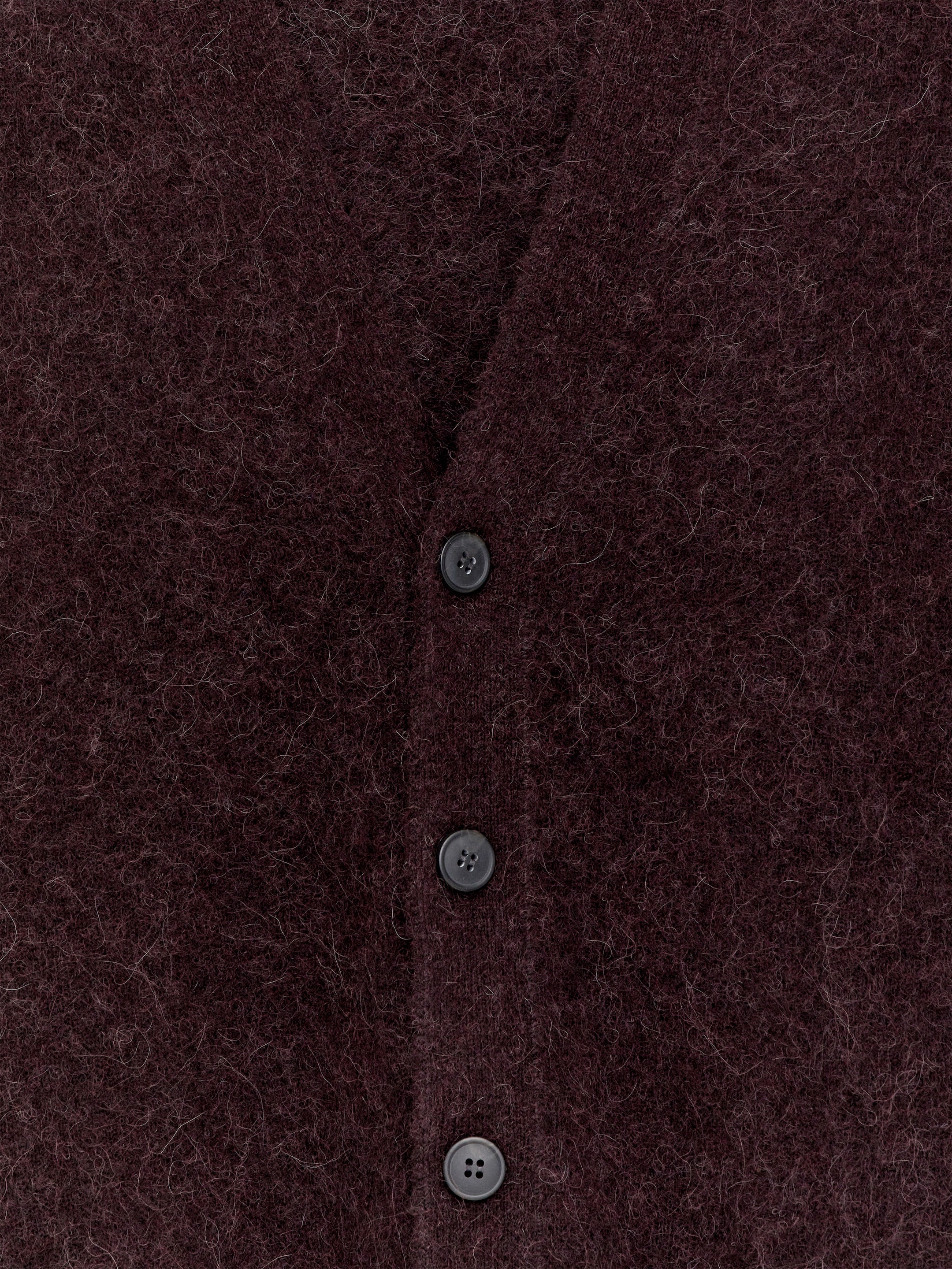 Cardigan en laine et alpaga - Rouge foncé - Relaxed fit - Homme - StillMedia/DescriptiveDetail - 2