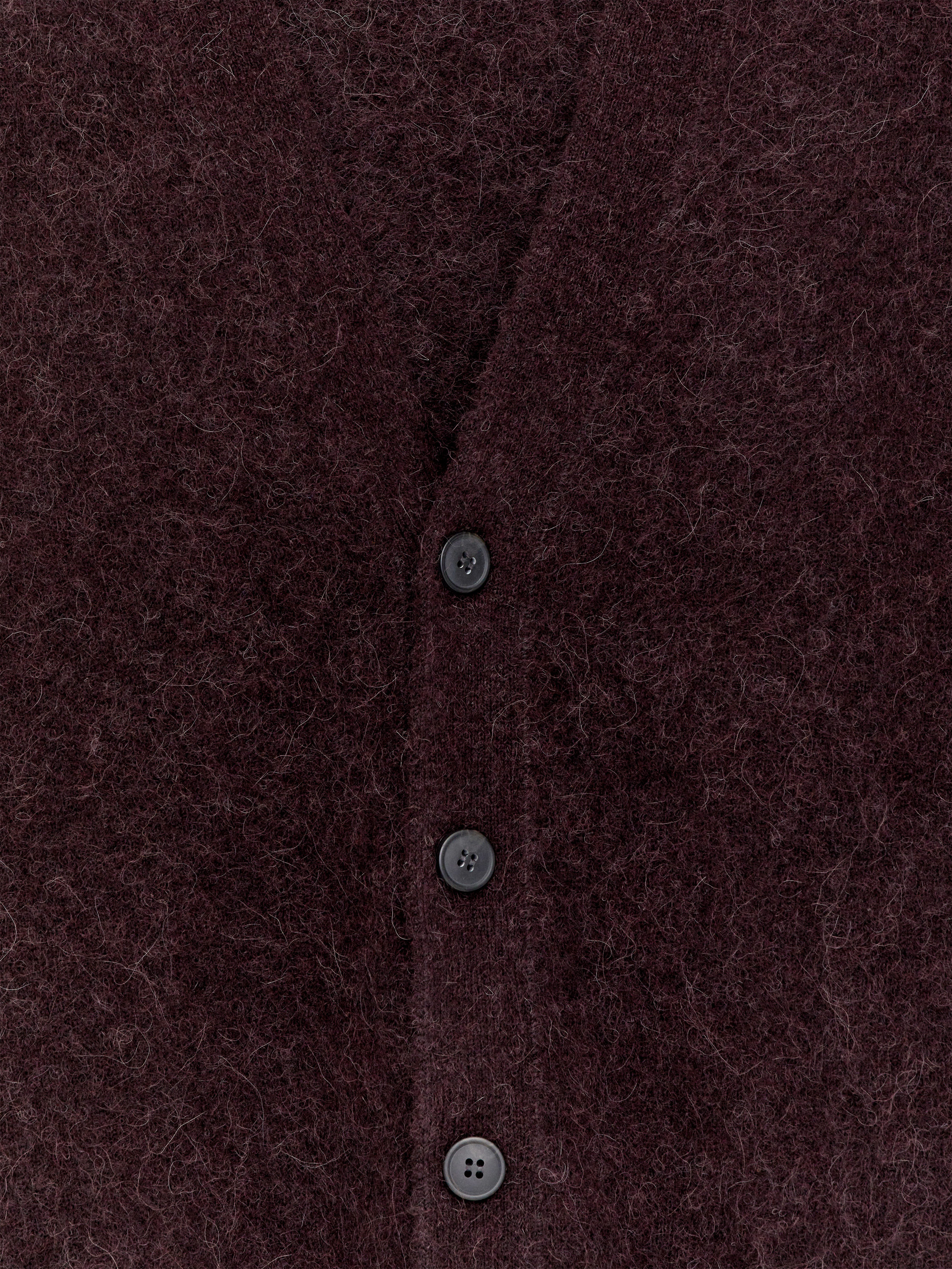 Strickjacke aus Wolle und Alpakawolle - Dunkelrot - Relaxed Fit - Herren - StillMedia/DescriptiveDetail - 2