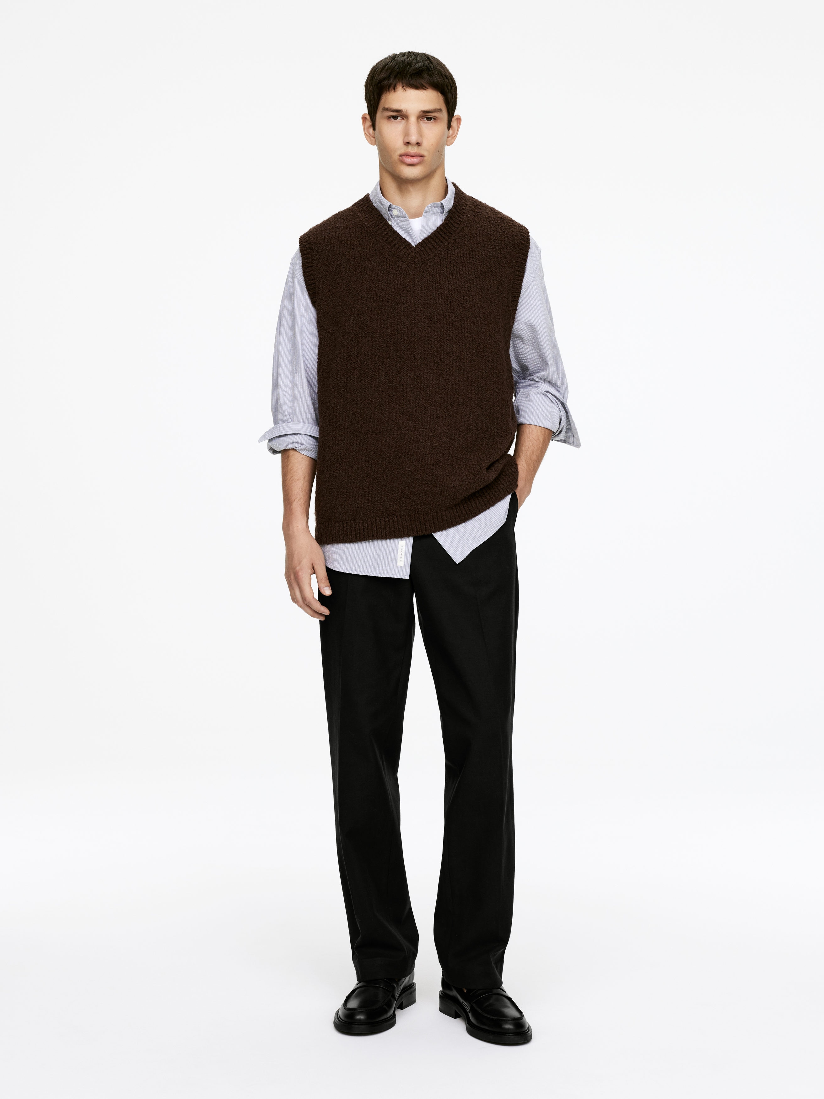 Tailored Cotton Trousers-#272627-16020
