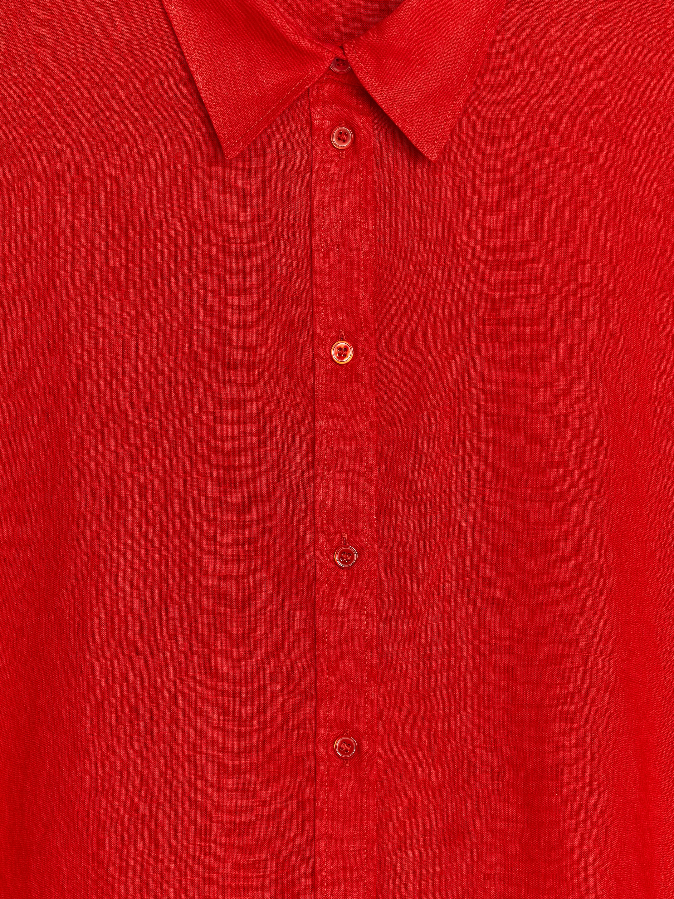 Lockeres Leinenhemd - Rot - Oversize - women - StillMedia/DescriptiveDetail - 1