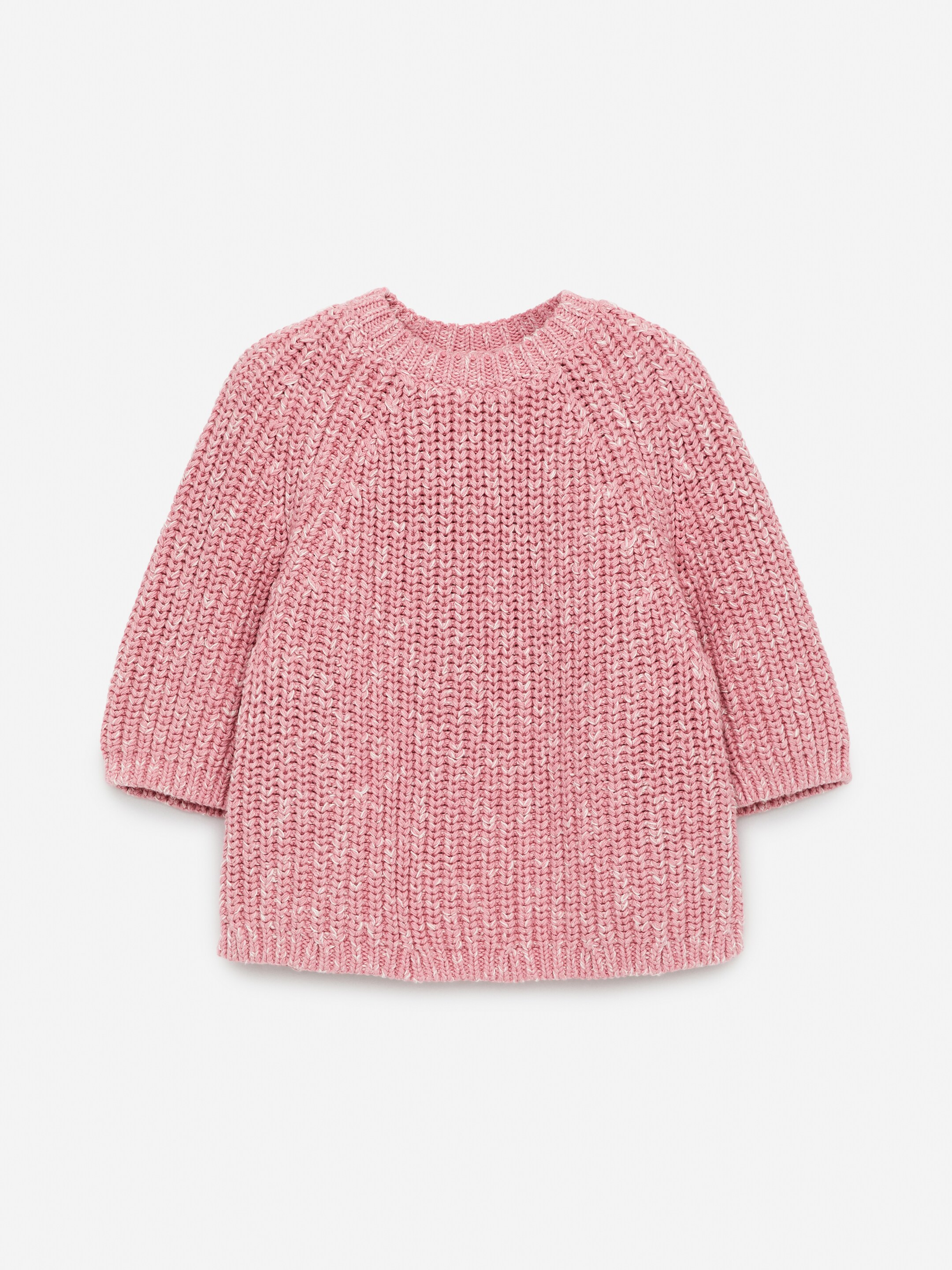 Agrandir l'image: Pull en maille de coton - Rose chiné - FEMME | H&M FR 1