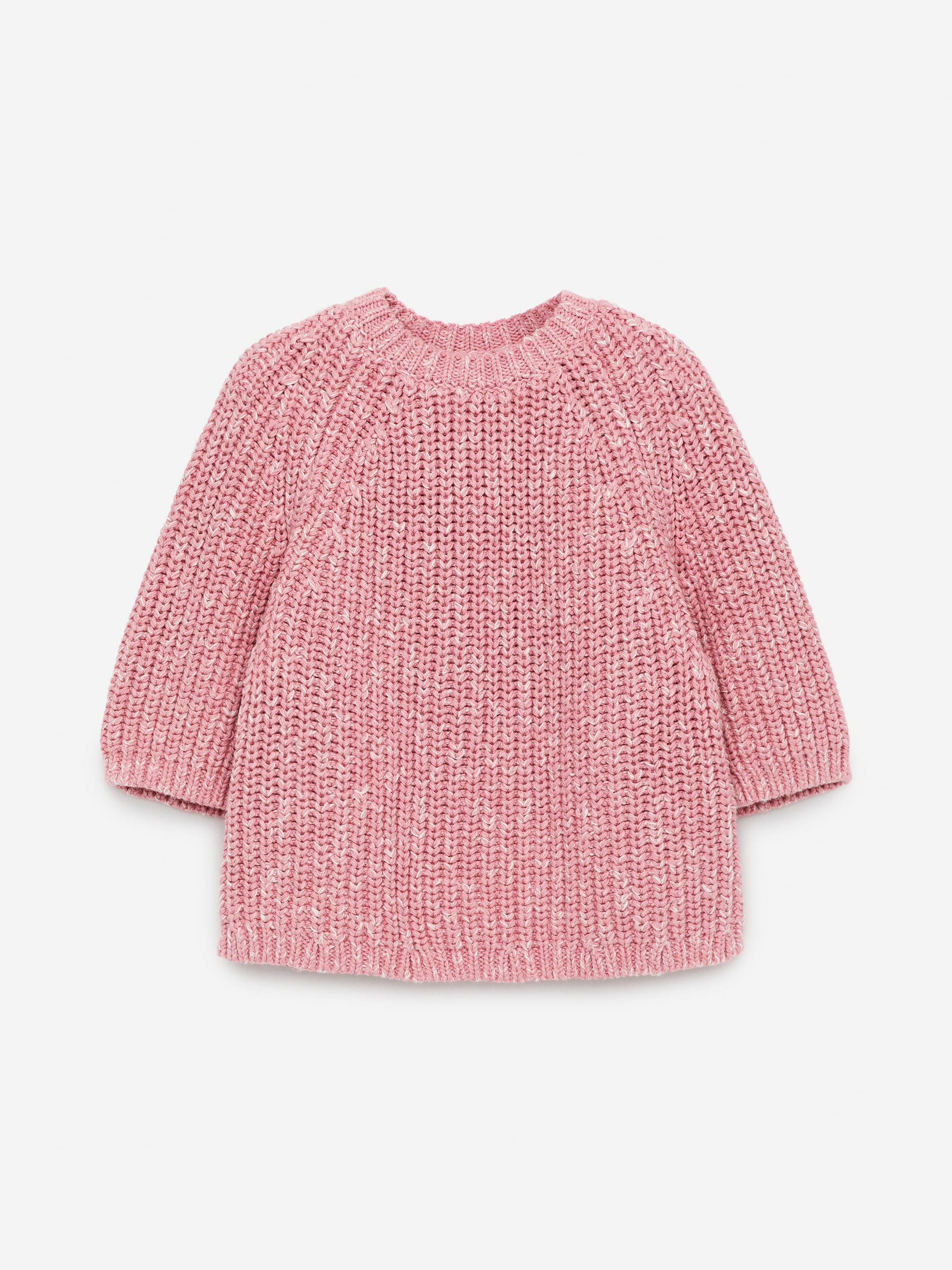 Knitted Cotton Jumper-#D99DAC-14462