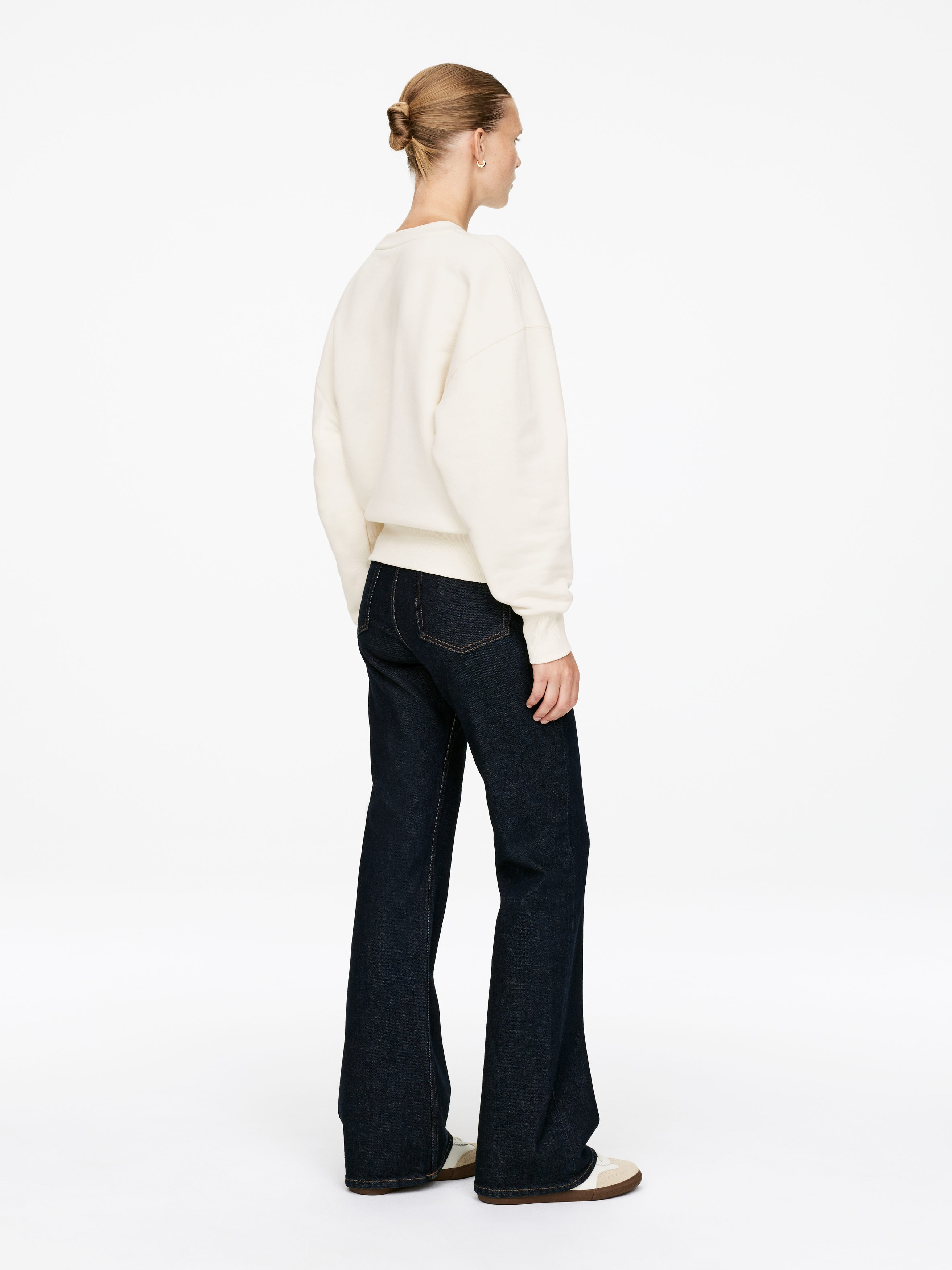 Sweat décontracté en tissu éponge - Blanc cassé - Femme - StillMedia/Lookbook - 3