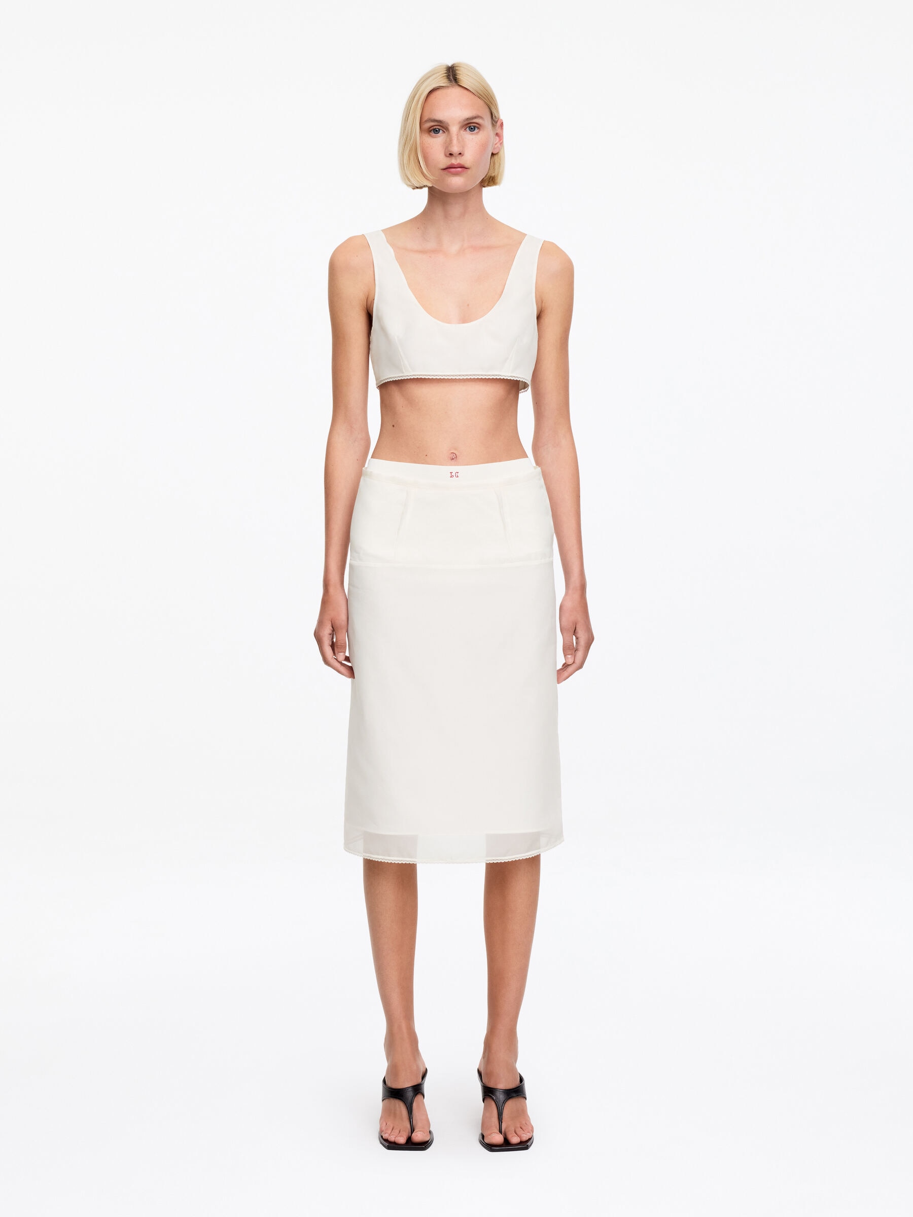 ARKET and Laila Gohar Pencil Skirt-#F0EFEC-18860