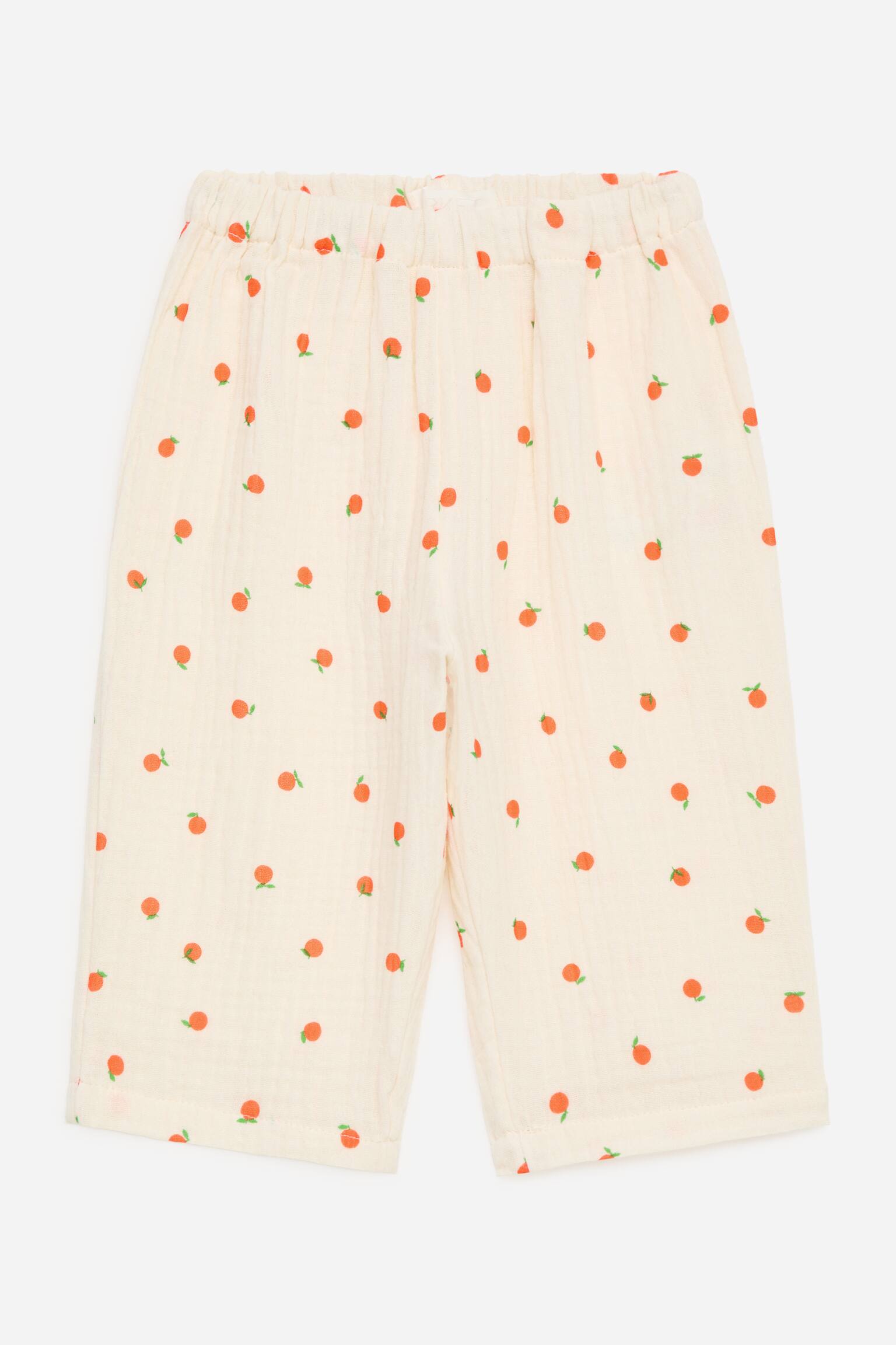 Baumwollmusselin-Hose-Cremeweiß - 1