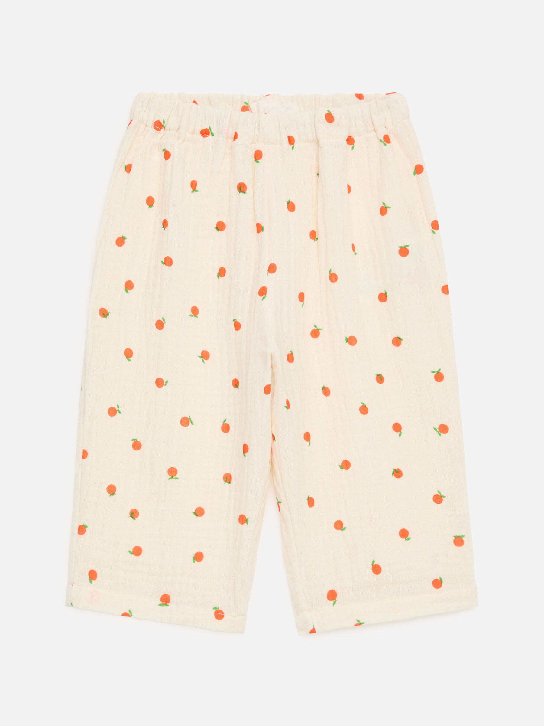 Cotton Muslin Trousers-#DCD6C7-19130