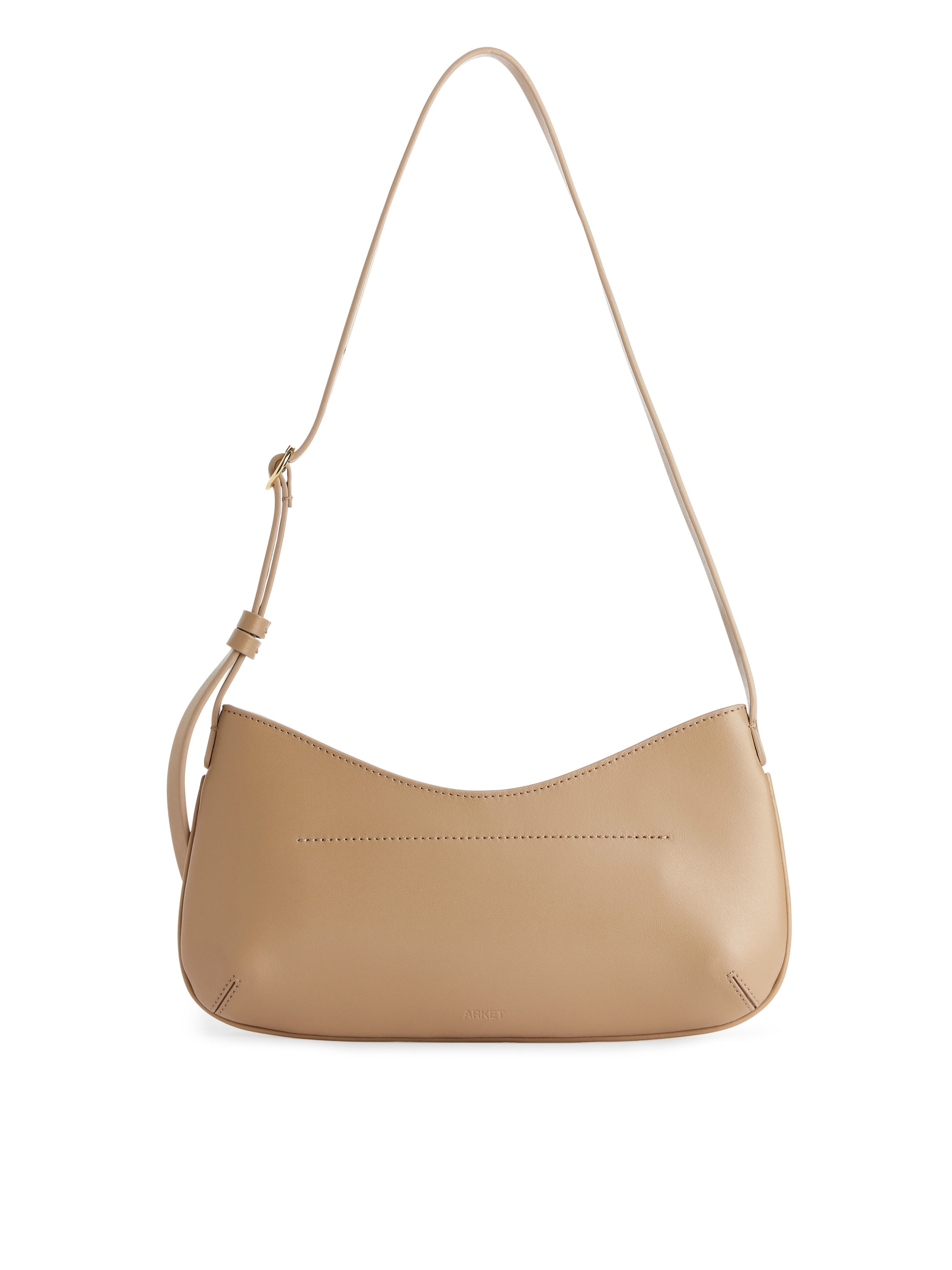 Leather Shoulder Bag – Beige – ARKET NO