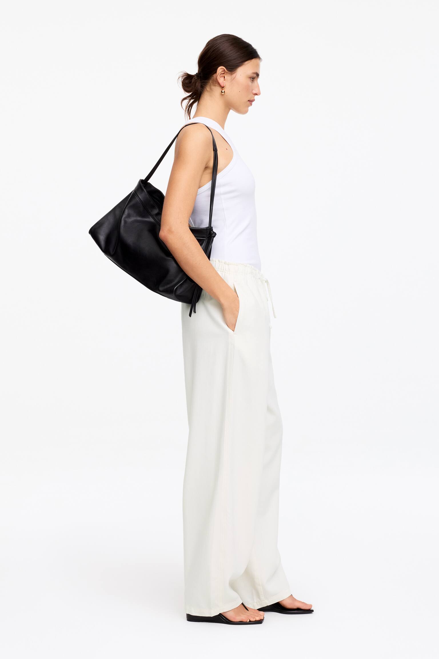 Dra-på-jeans - Off-white/Tvättad blå - 5