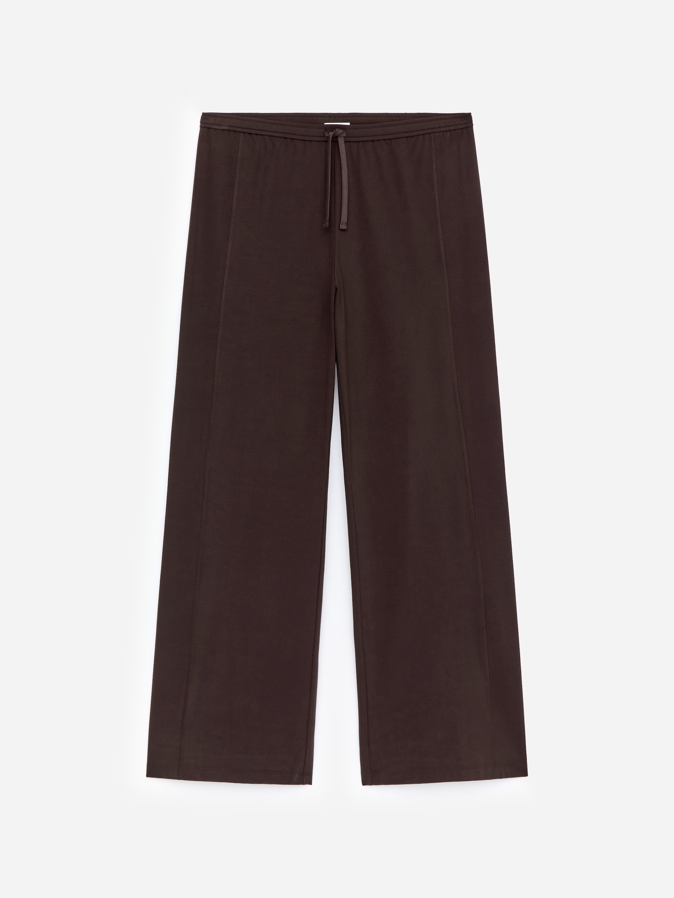 Wide Sports Trousers-Brown-17923