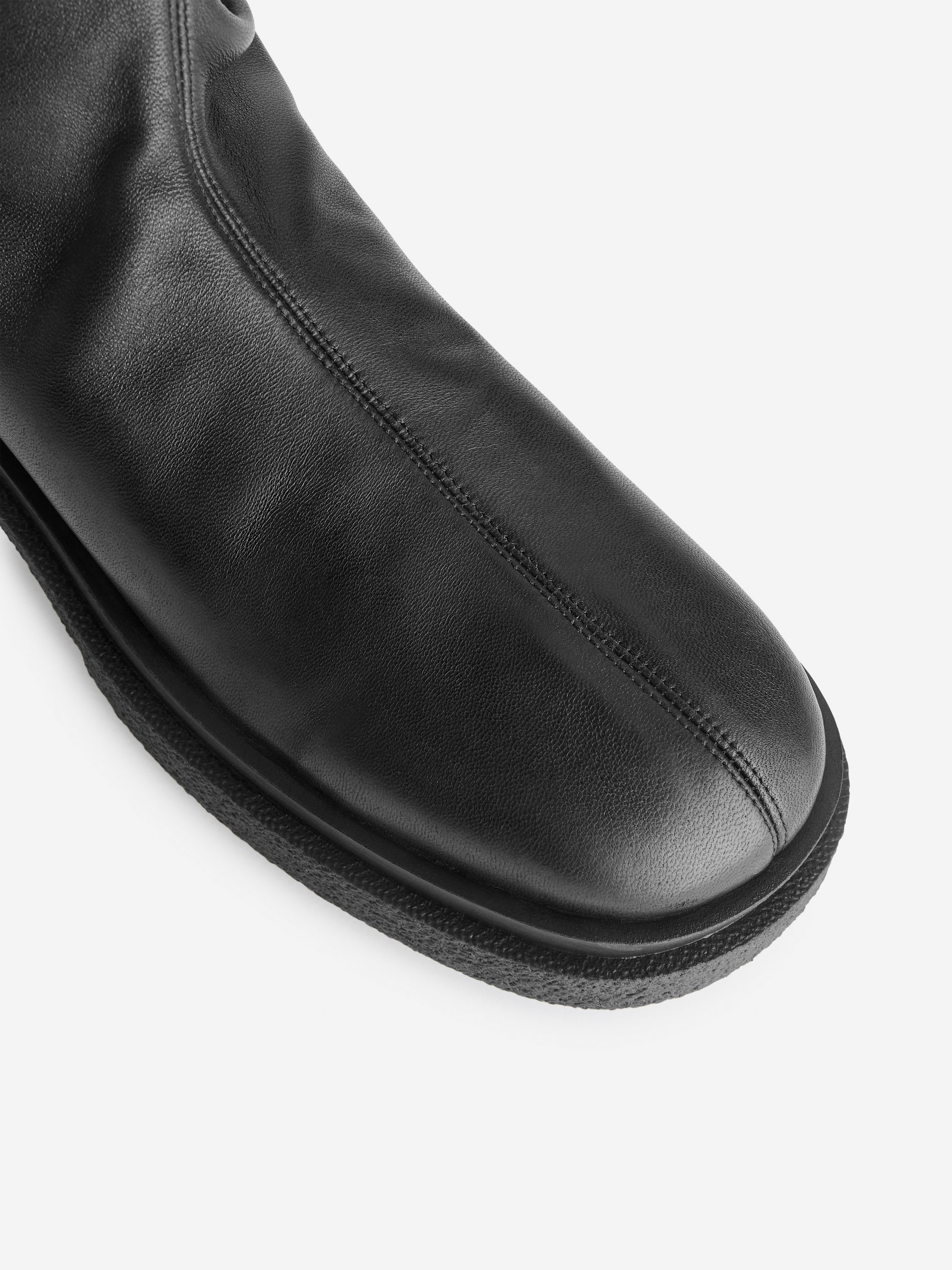 Chunky Leather Boots - Black - Women - StillMedia/DescriptiveDetail - 4