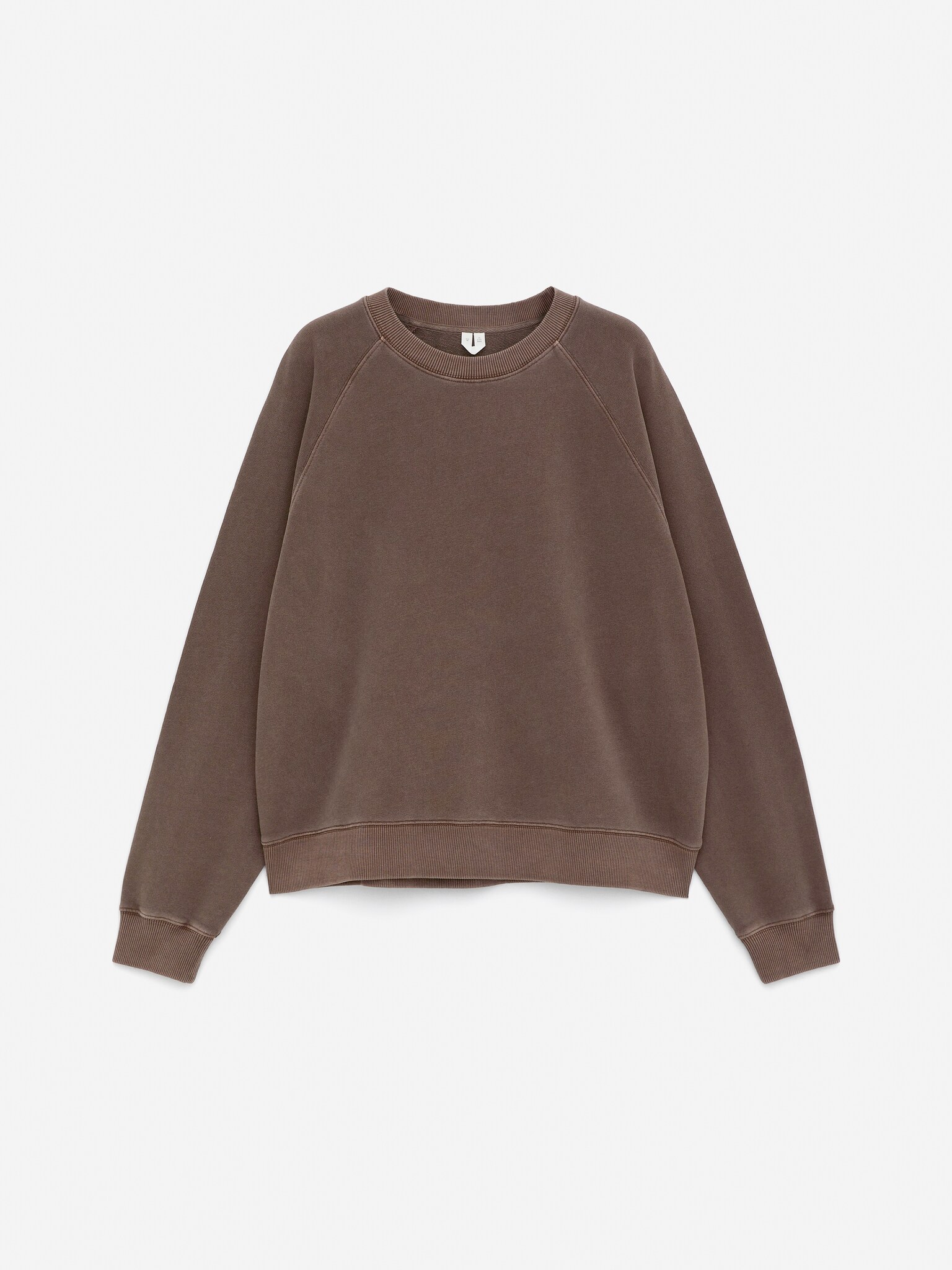 Terry Sweatshirt - Dark Brown/Grey Melange/Black/Pink/Purple/Blue/Dark Blue - 2