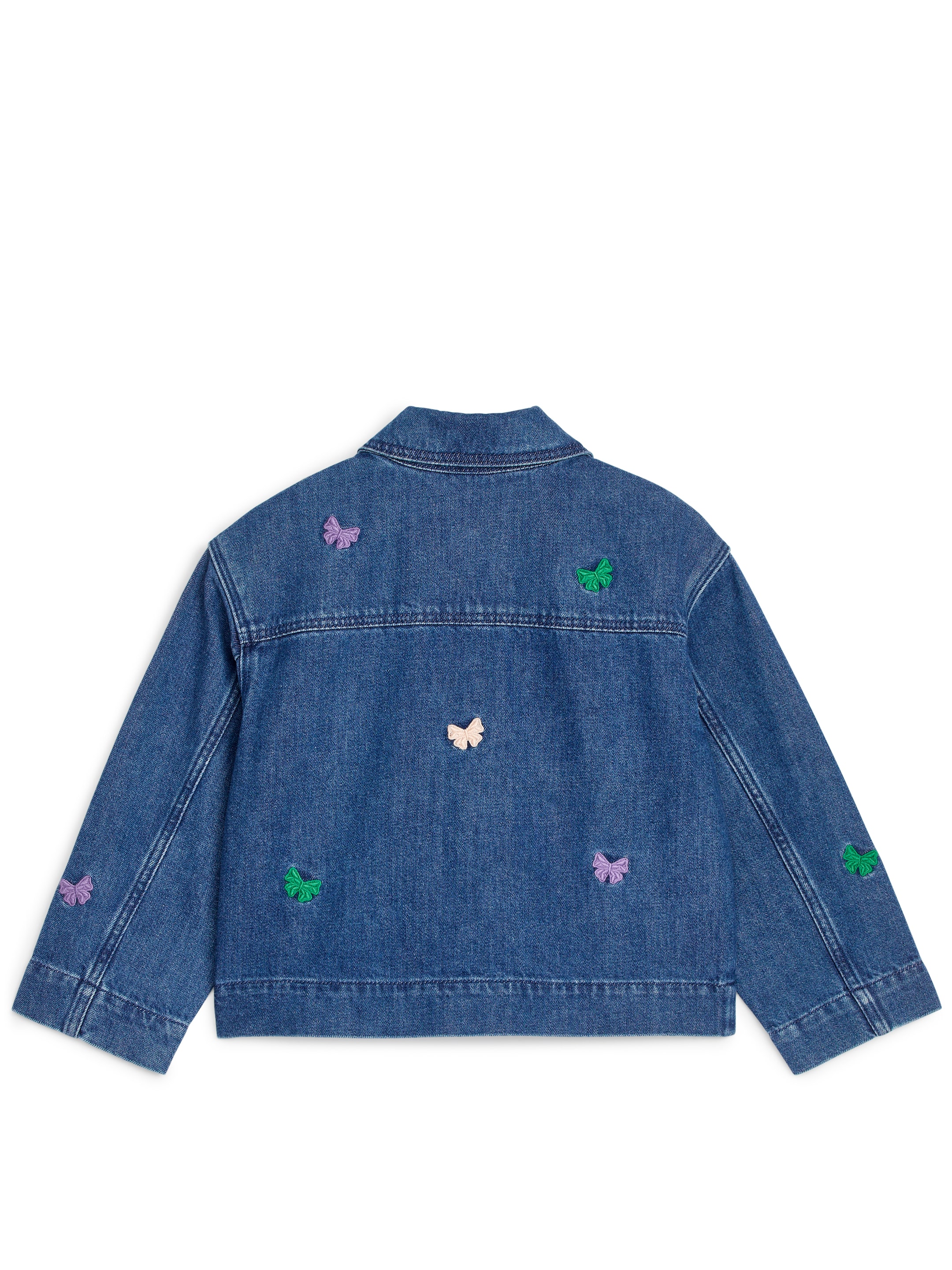 Embroidered Denim Jacket - Blue - Regular fit - children - StillMedia/DescriptiveStillLife - 3