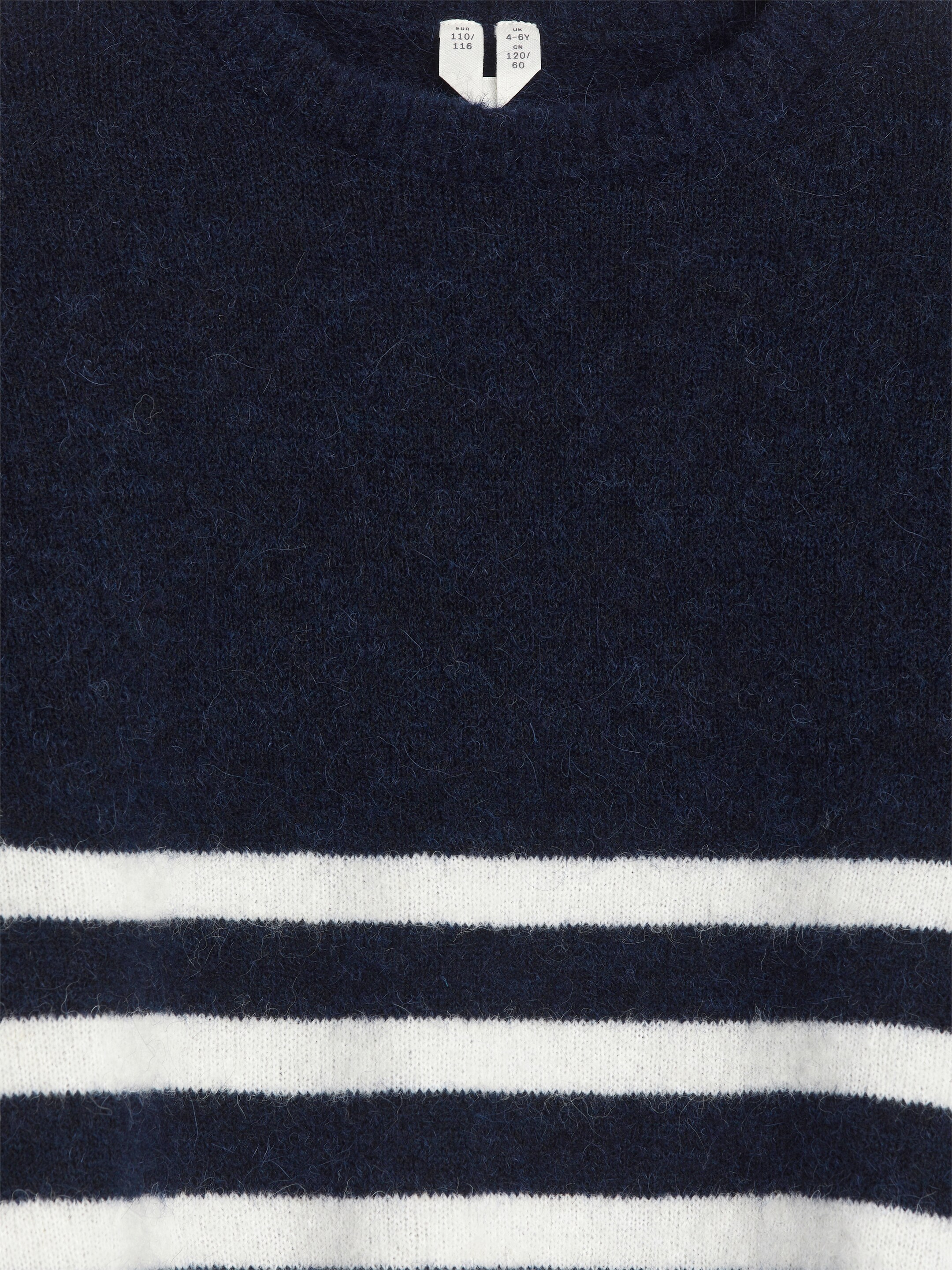 Agrandir l'image: Pull en mélange de laine et d'alpaga - Bleu foncé/Blanc - ENFANT | H&M CH 3