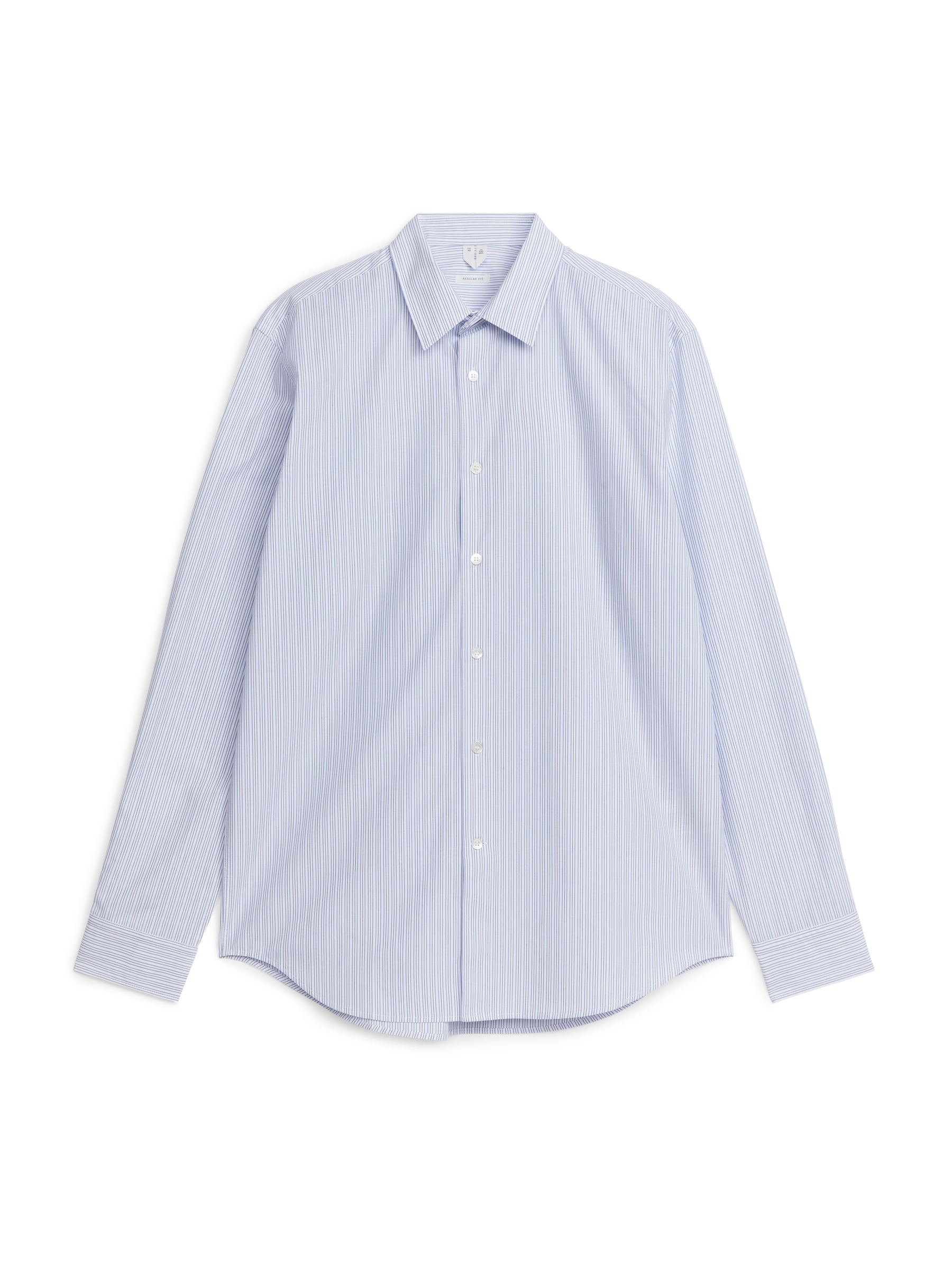 Popeline-Hemd - Blau/Gestreift - Regular Fit - Herren - StillMedia/DescriptiveStillLife - 1