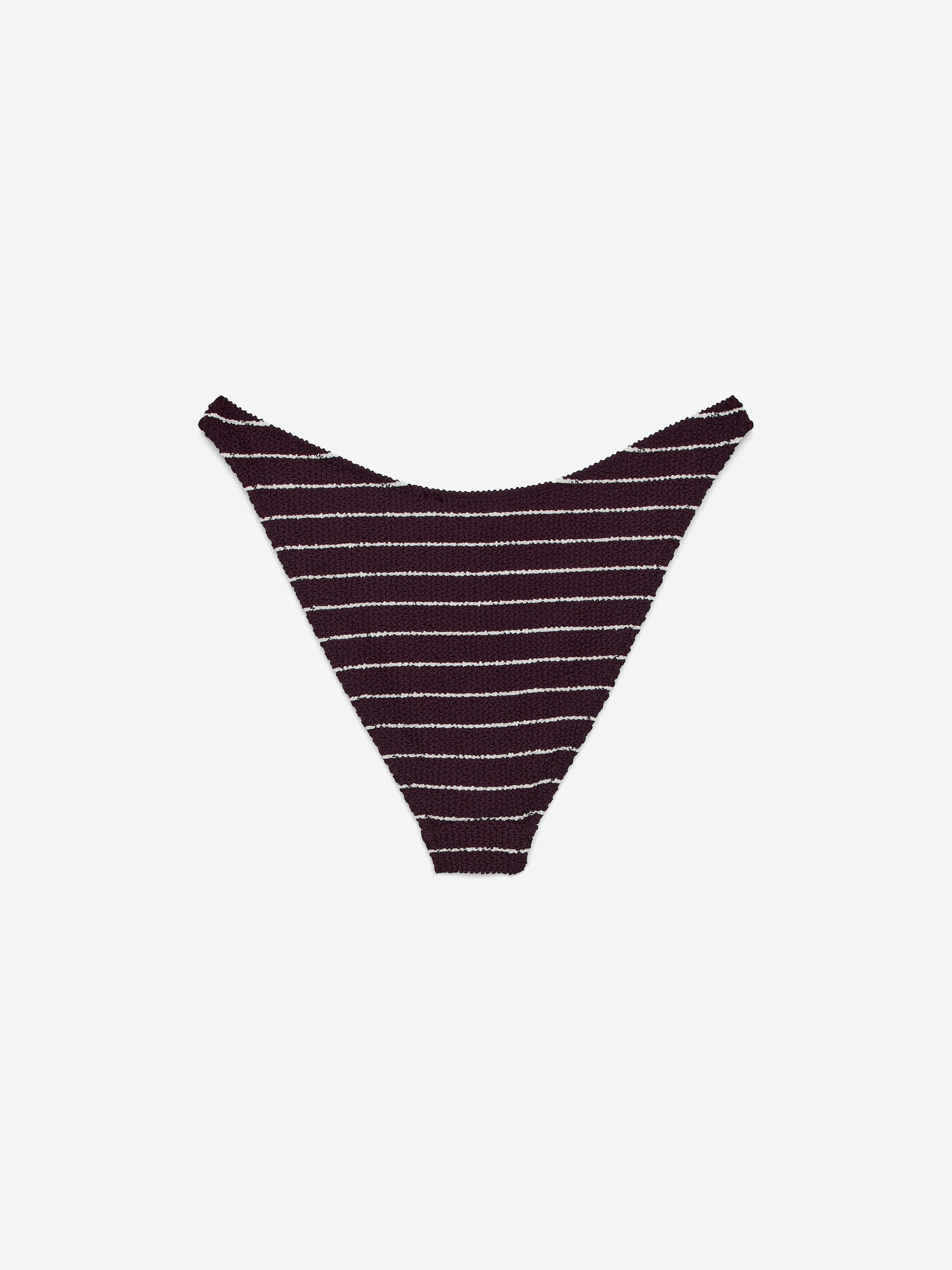 Textured Bikini Bottoms - Burgundy/White - Women - StillMedia/DescriptiveStillLife - 2