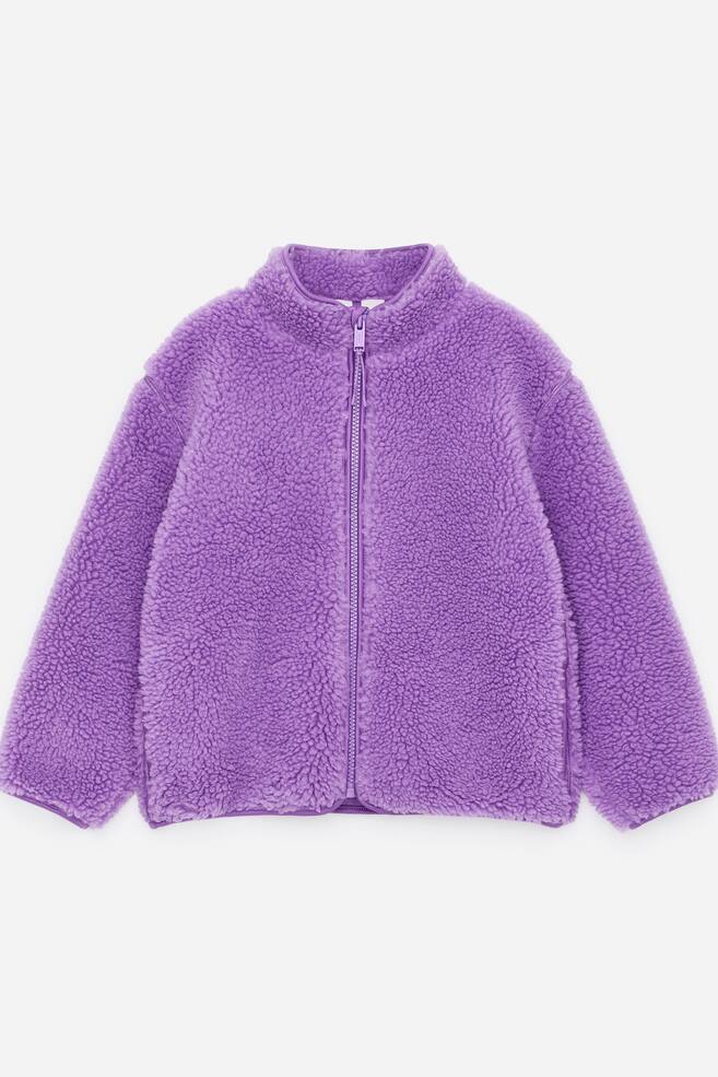 Pile Jacket - Lilac/Dark Beige - 1
