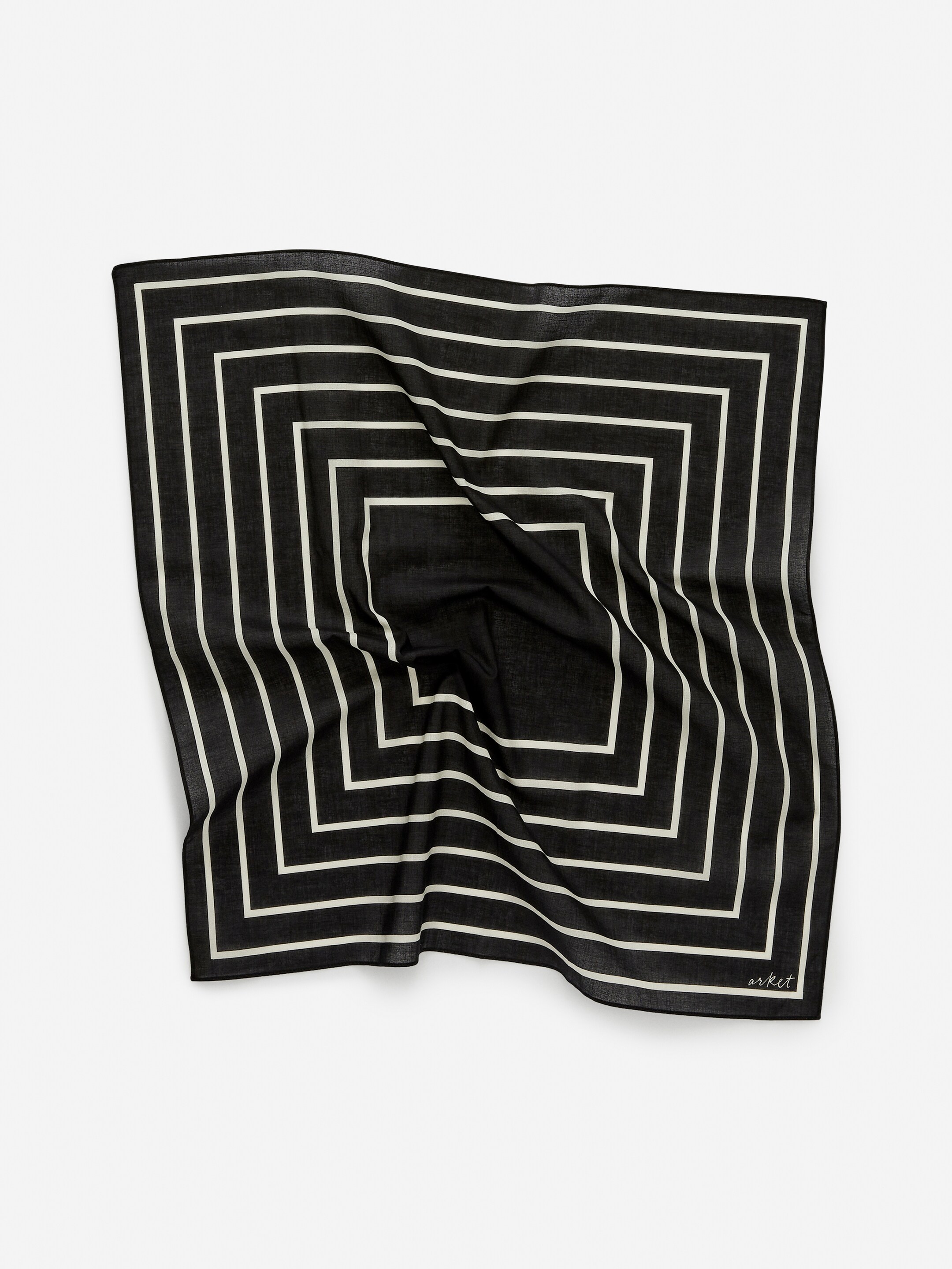 Visa större bild: Bomullsbandana - Svart/vit - HERR | H&M FI 2