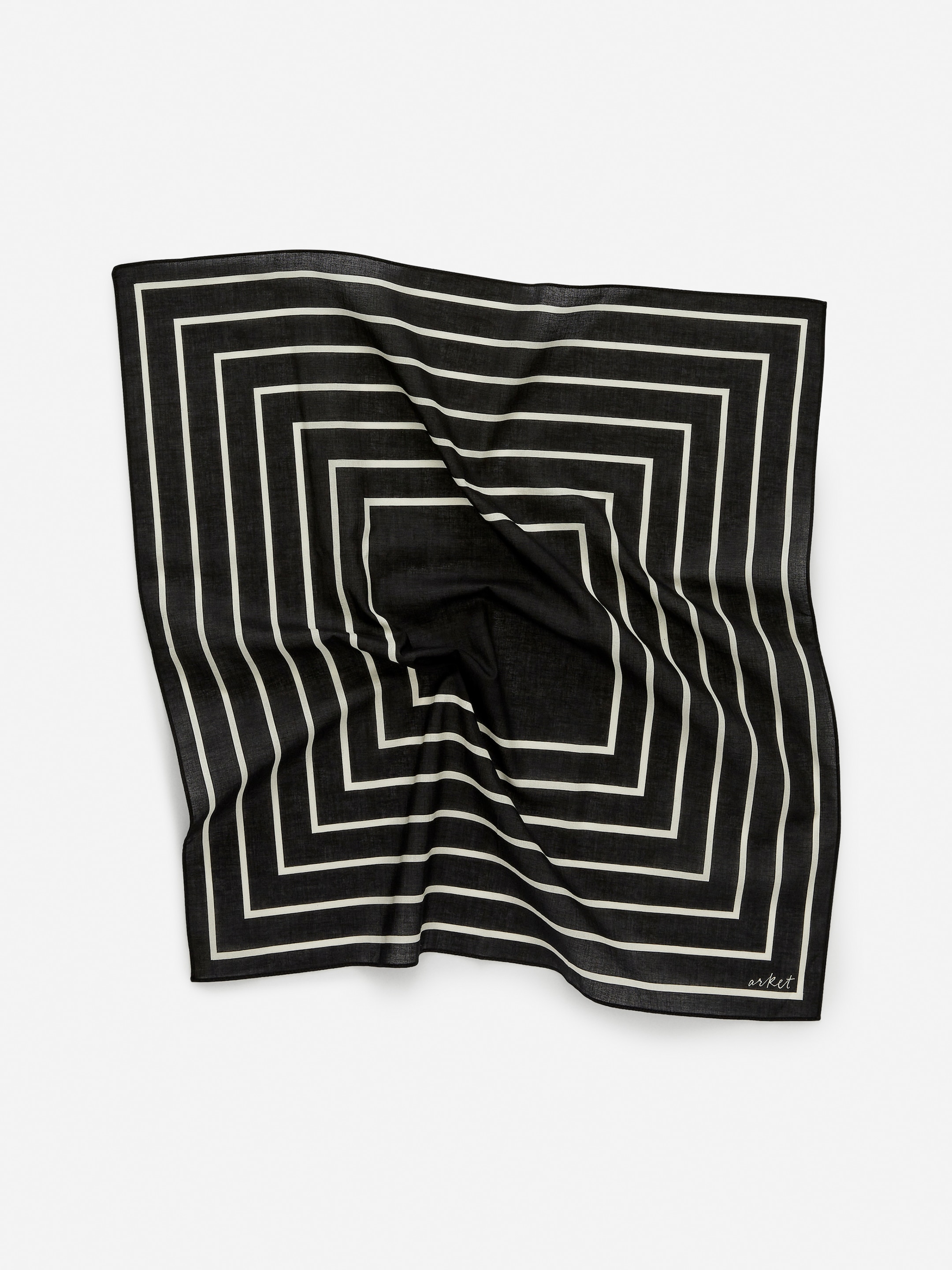 Scarf i bomull - Svart/vit - Men - StillMedia/DescriptiveStillLife - 2
