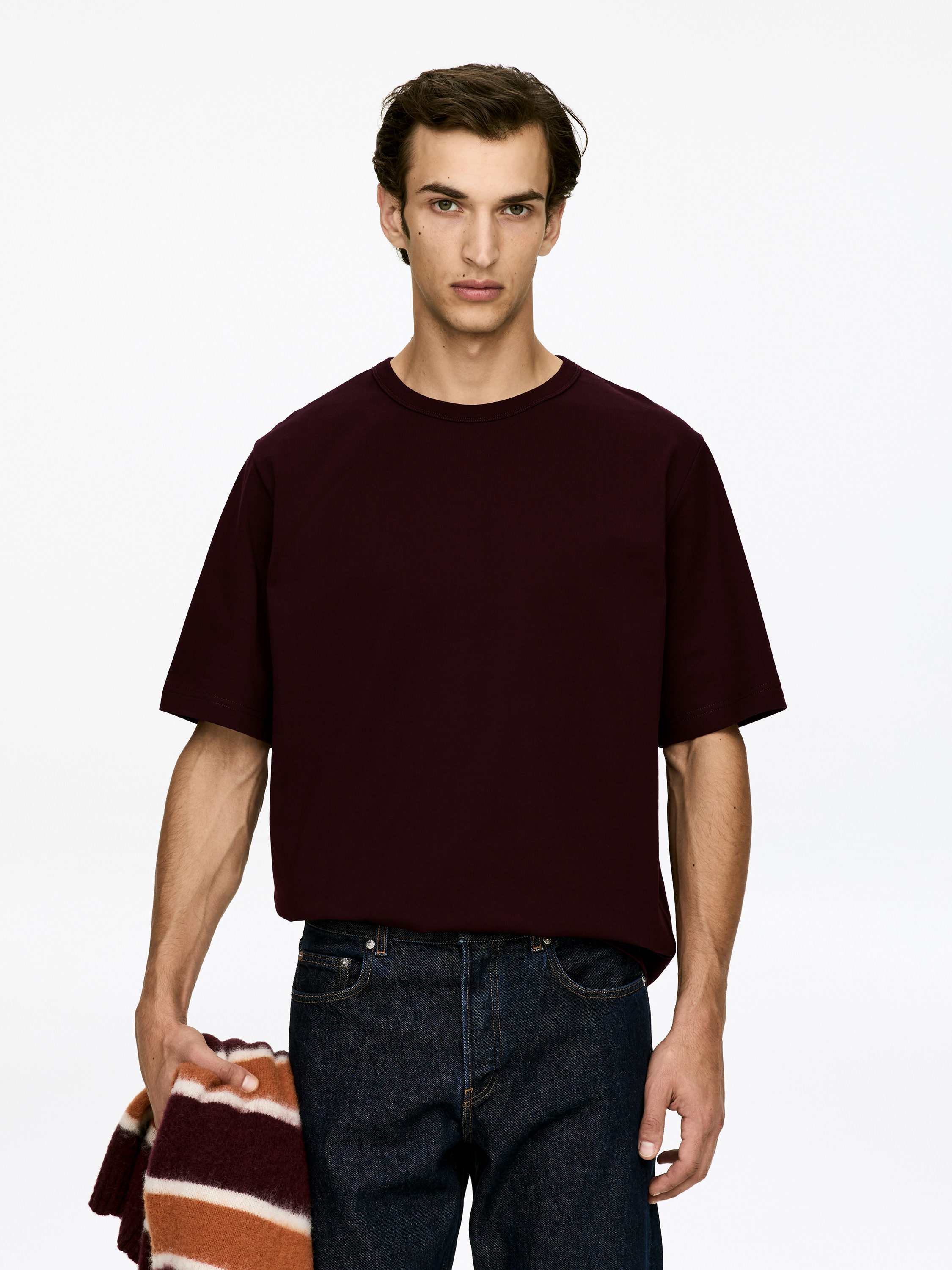 270 GSM Oversized T-Shirt-#330F1A-17332