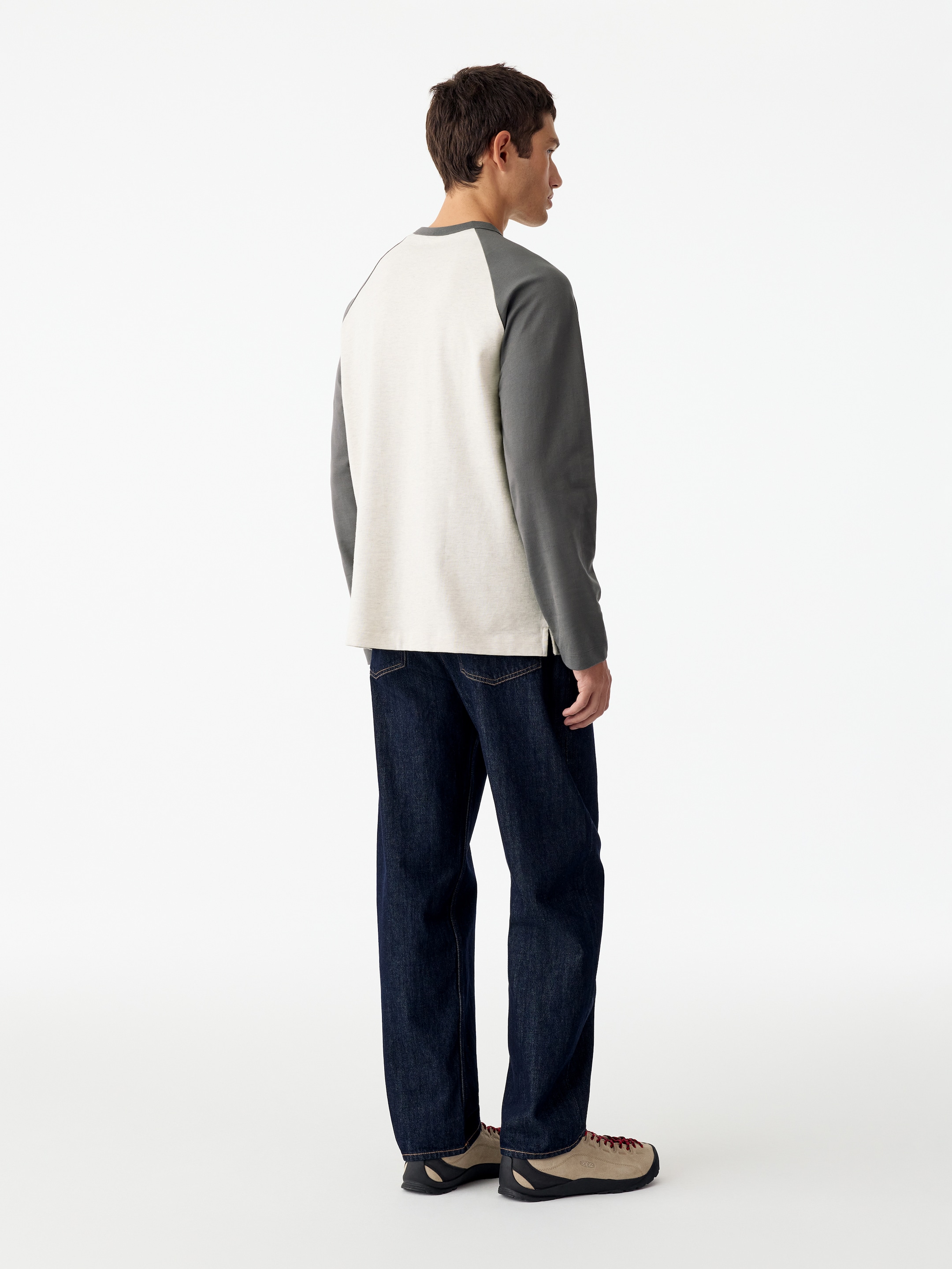 T-shirt stile baseball - Bianco sporco/Grigio - Regular fit - men - StillMedia/Lookbook - 5