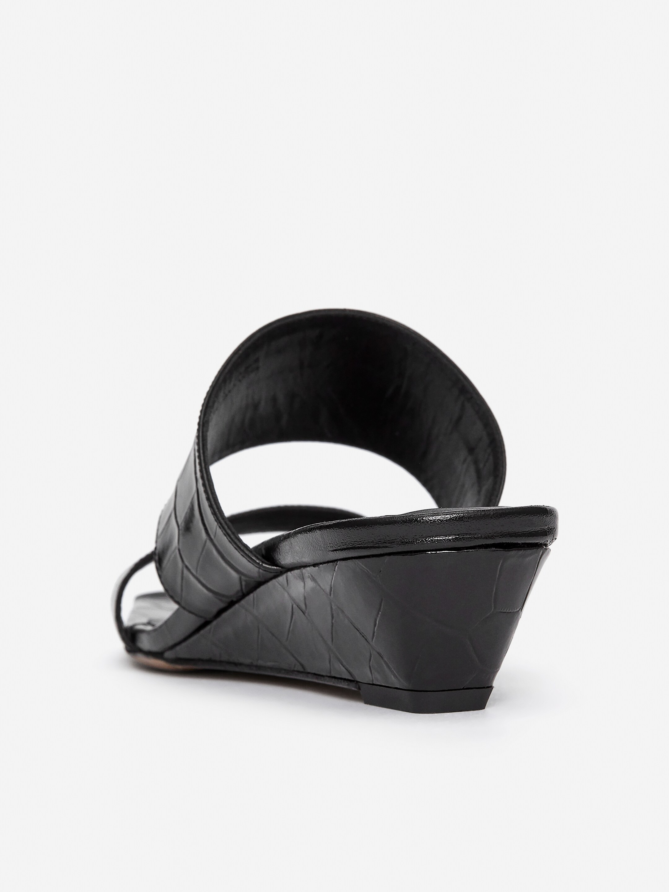 Visualizza immagine più grande: Sandali con fasce e cinturino in pelle - Nero - DONNA | H&M IT 2