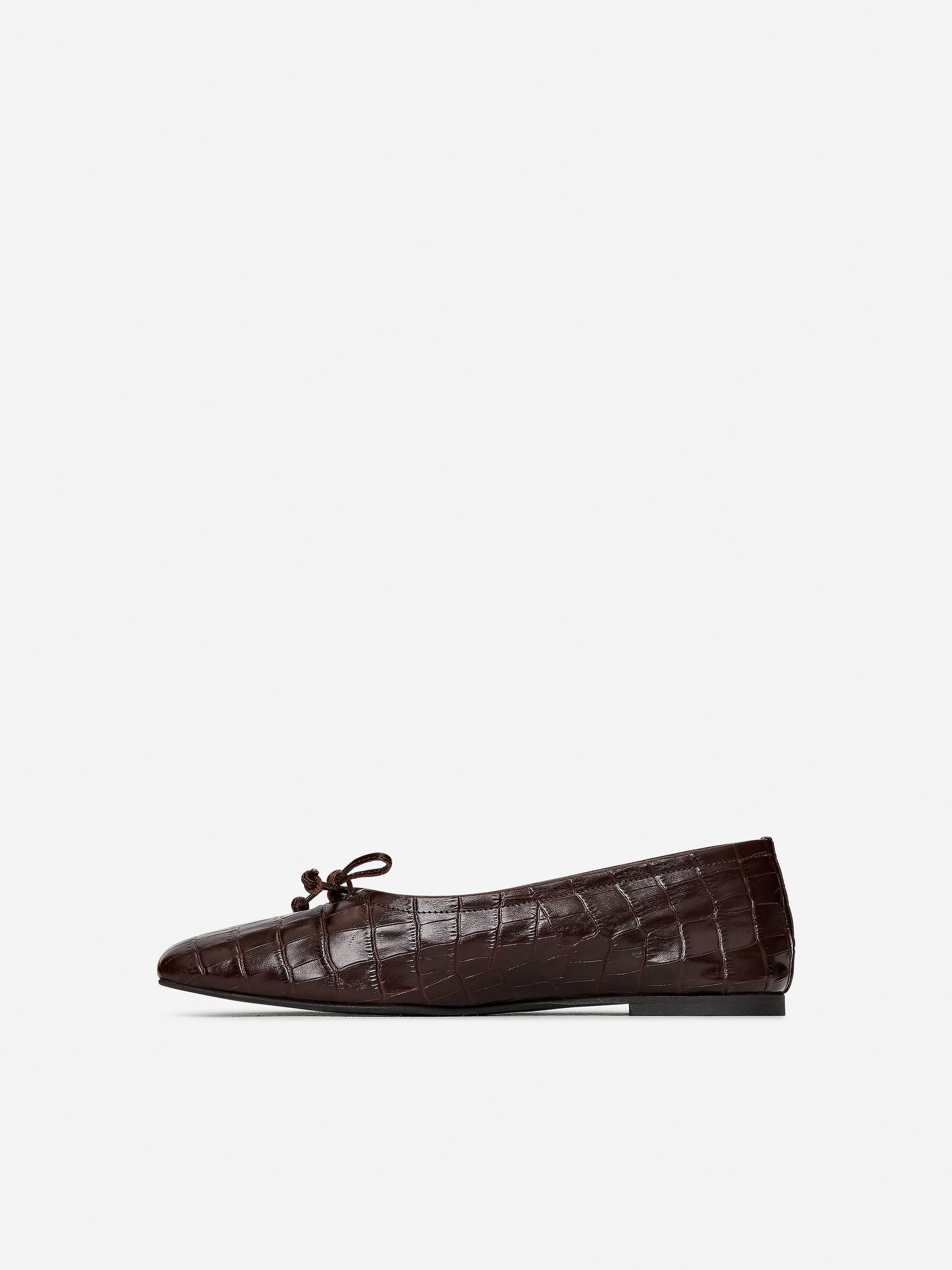 View larger image: Leather Ballerina - Dark Brown - Ladies | H&M GB 3