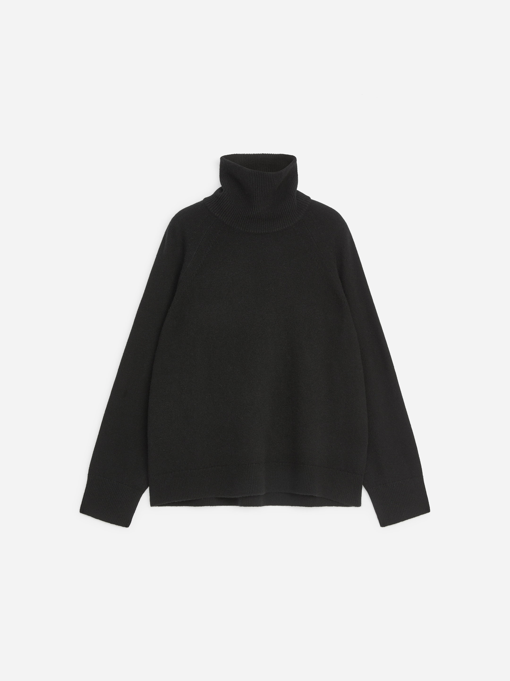 Pure Cashmere Roll-Neck Jumper - Black - Loose fit - women - StillMedia/DescriptiveStillLife - 1