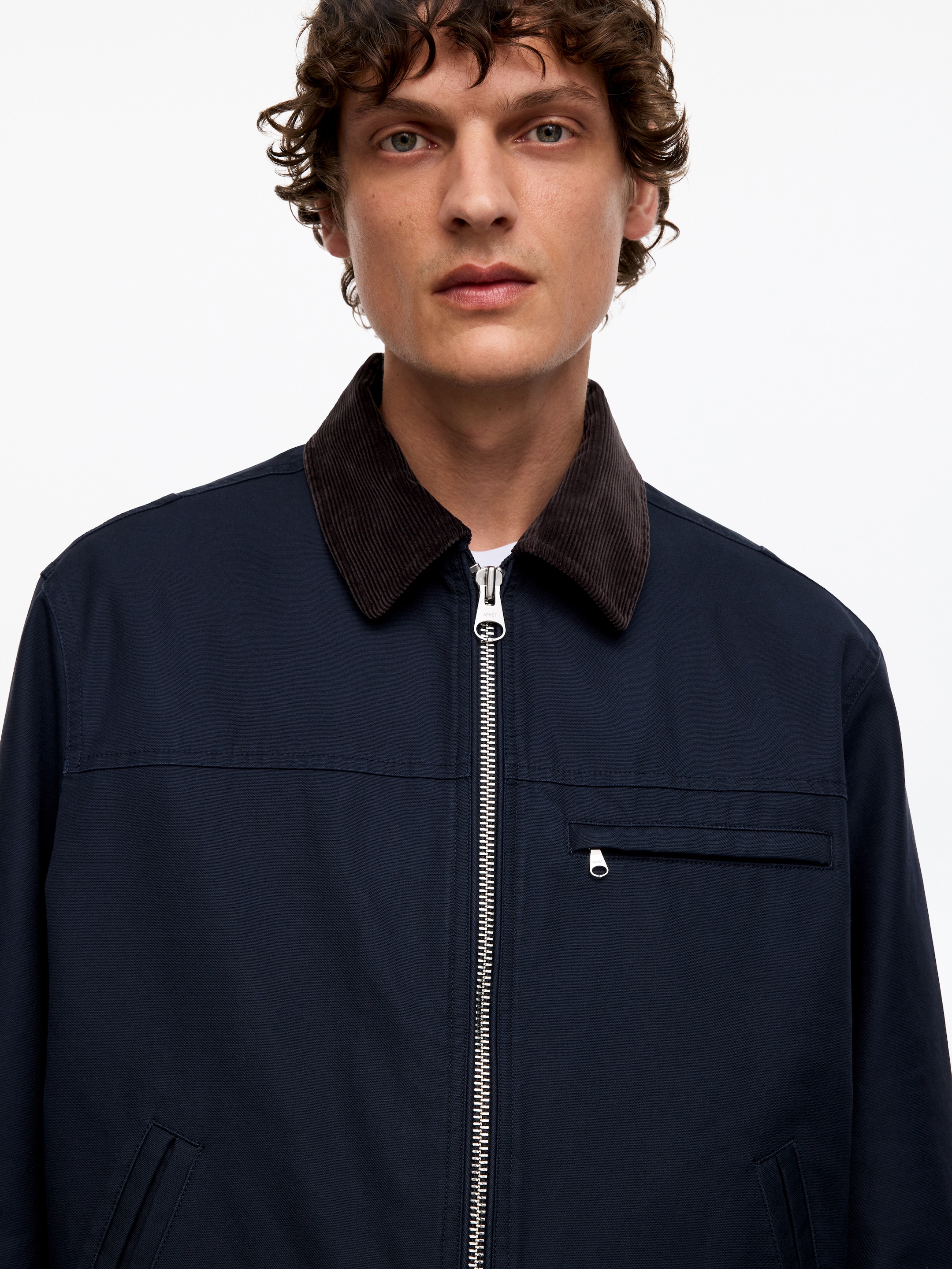 Kurtka z bawełnianego płótna - Ciemnoniebieski - Fason swobodny - Men - StillMedia/Lookbook - 12